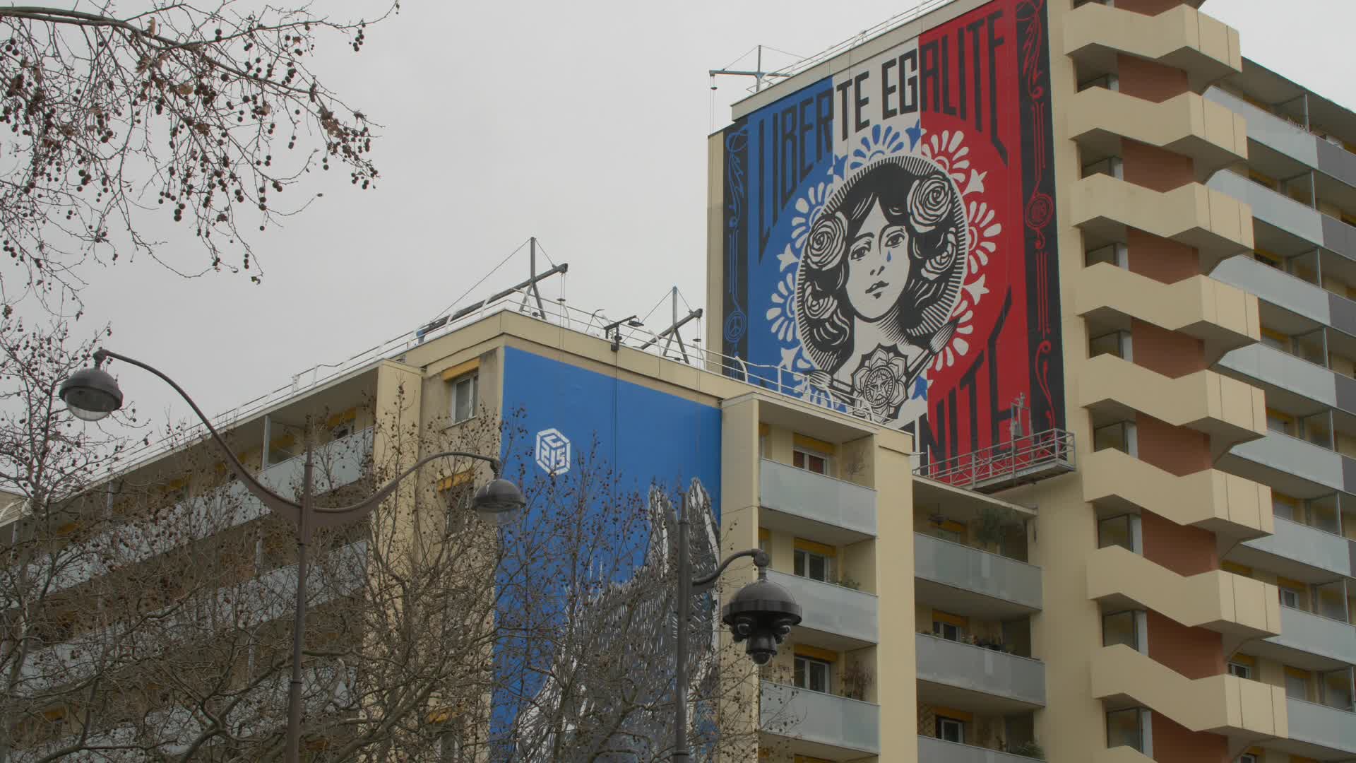 The tears of the Parisian Marianne signed by Obey