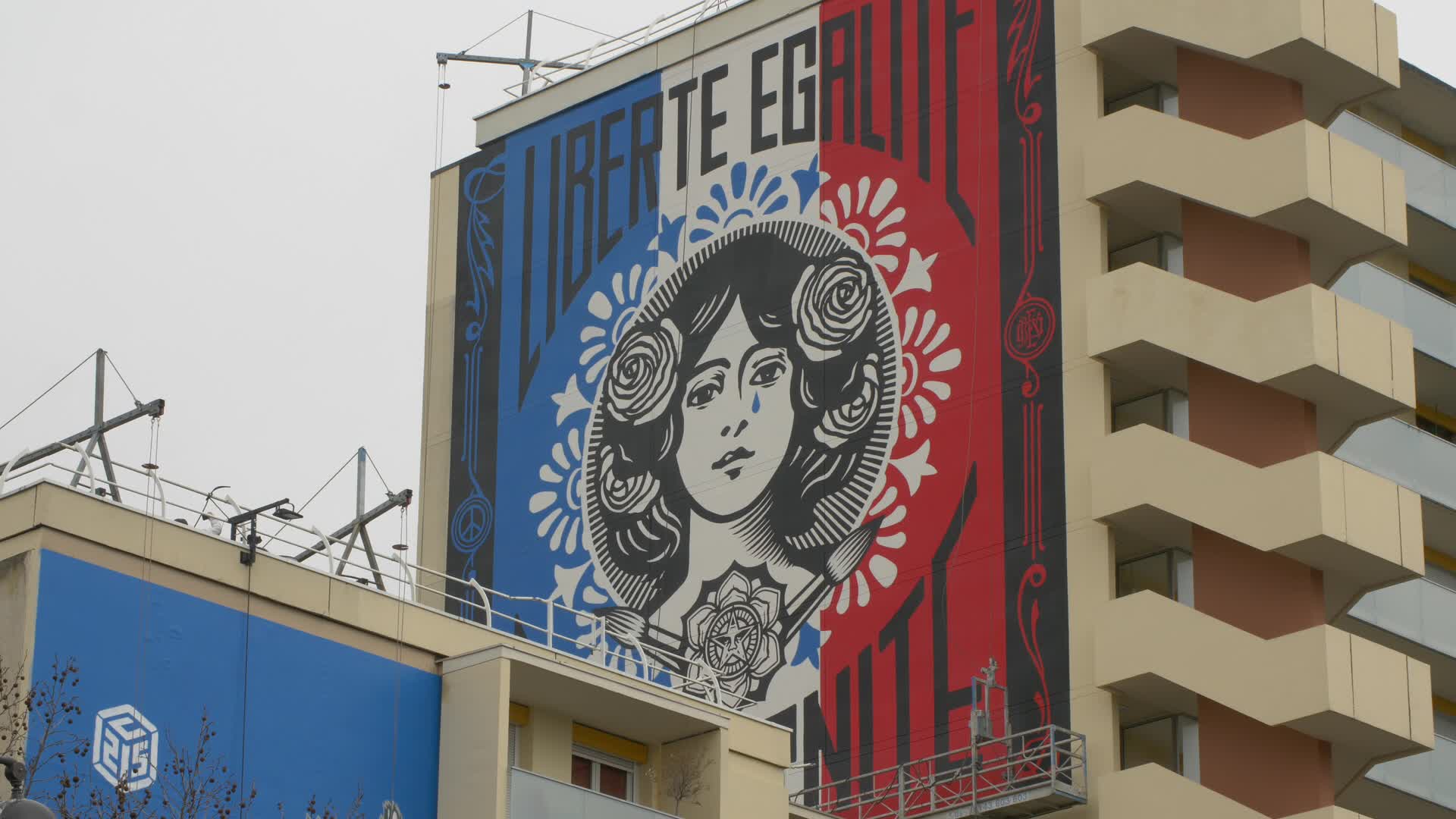 The tears of the Parisian Marianne signed by Obey