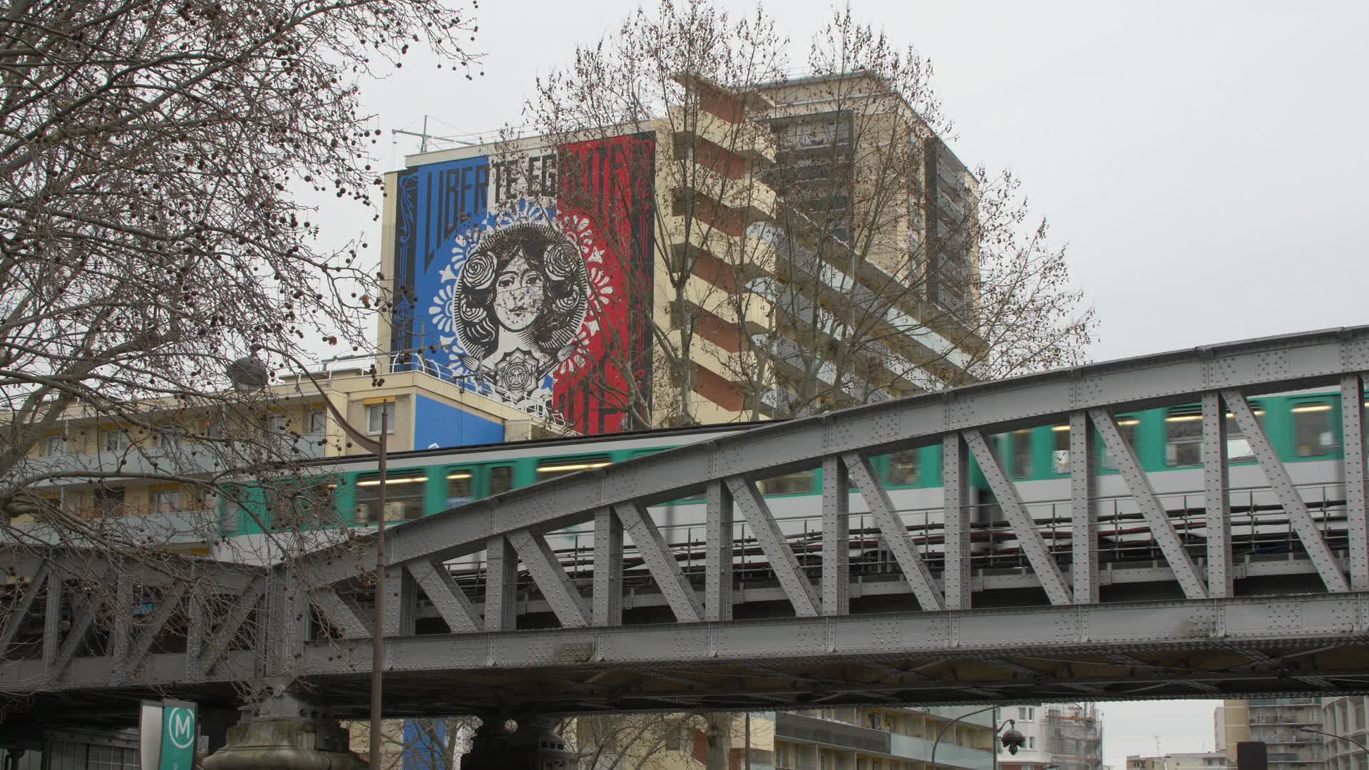 The tears of the Parisian Marianne signed by Obey