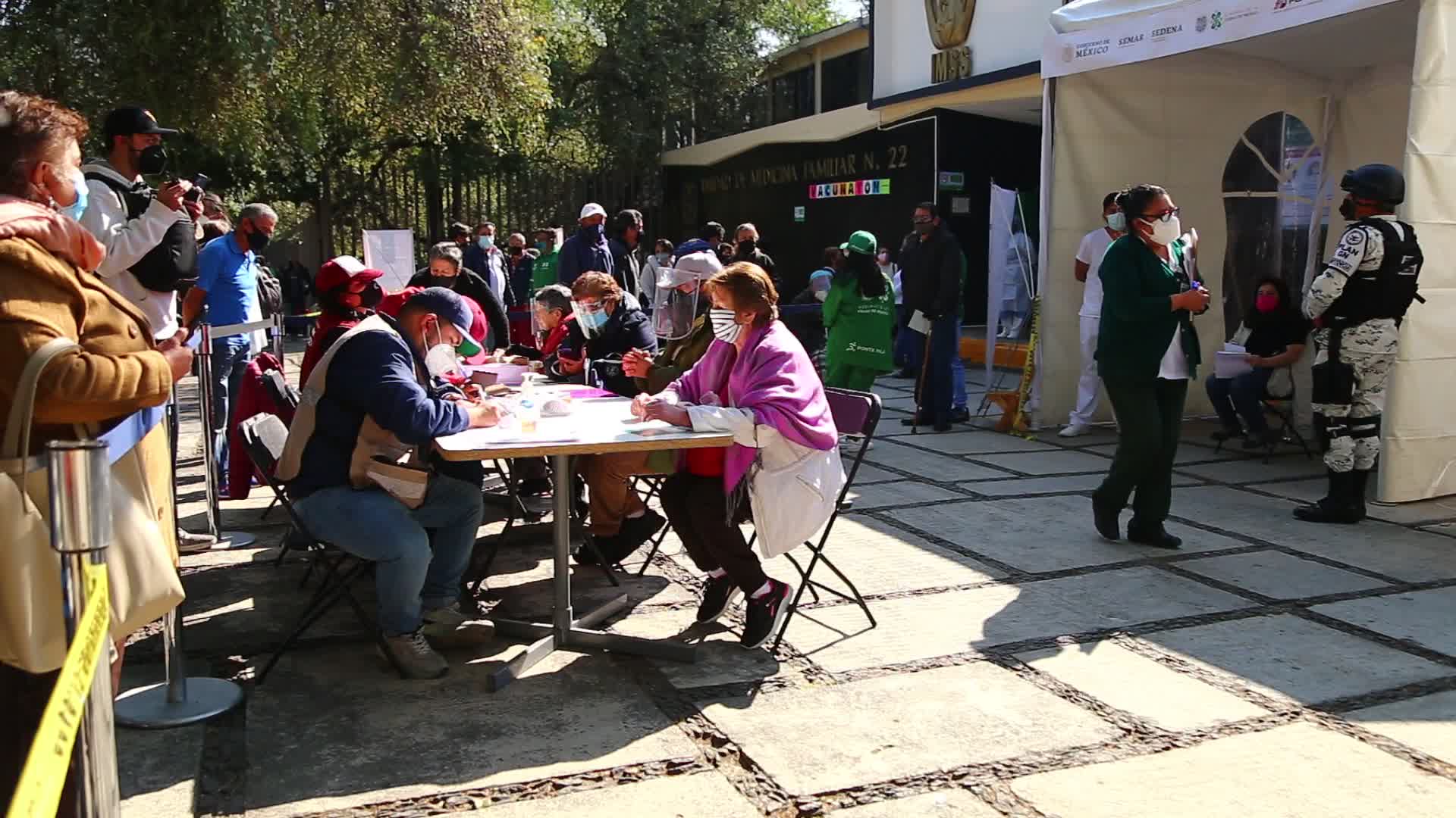 Vaccination Against Covid-19 For Elderly People In Mexico City 