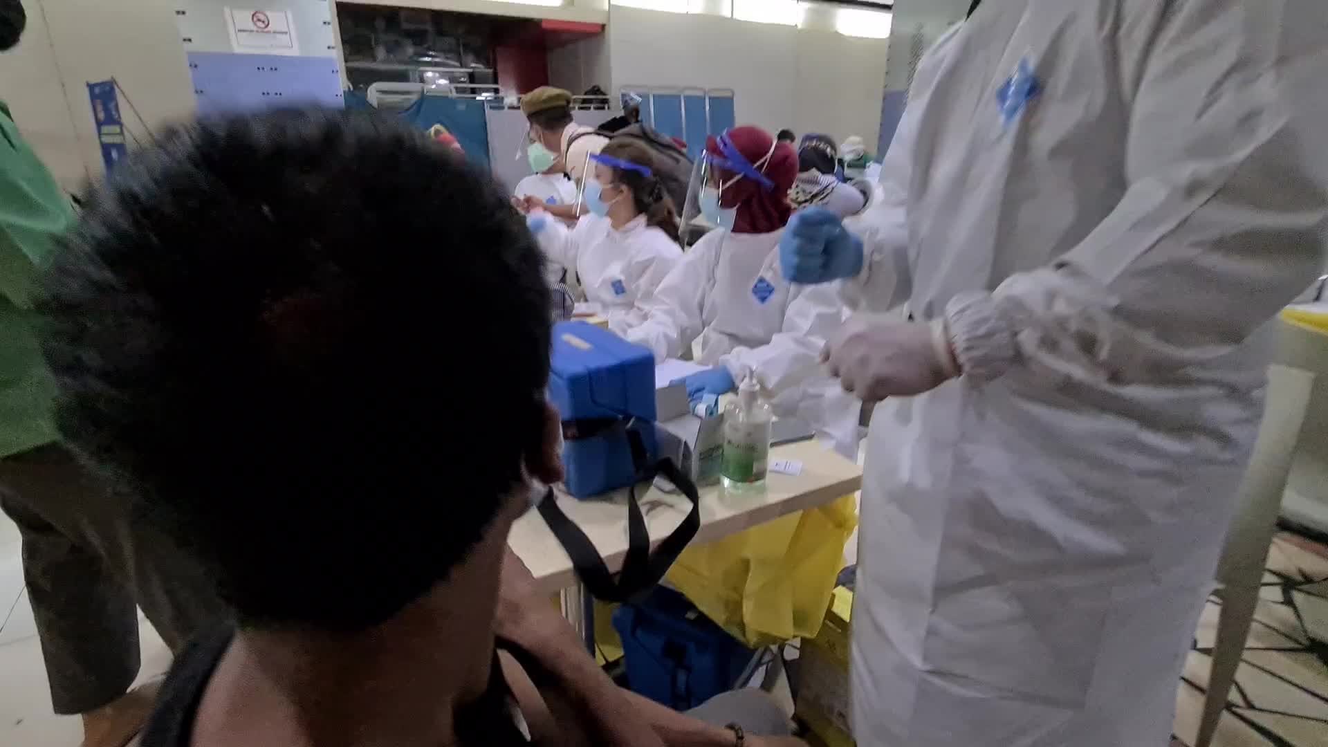 Massive Vaccination for Seller at Tanah Abang Market