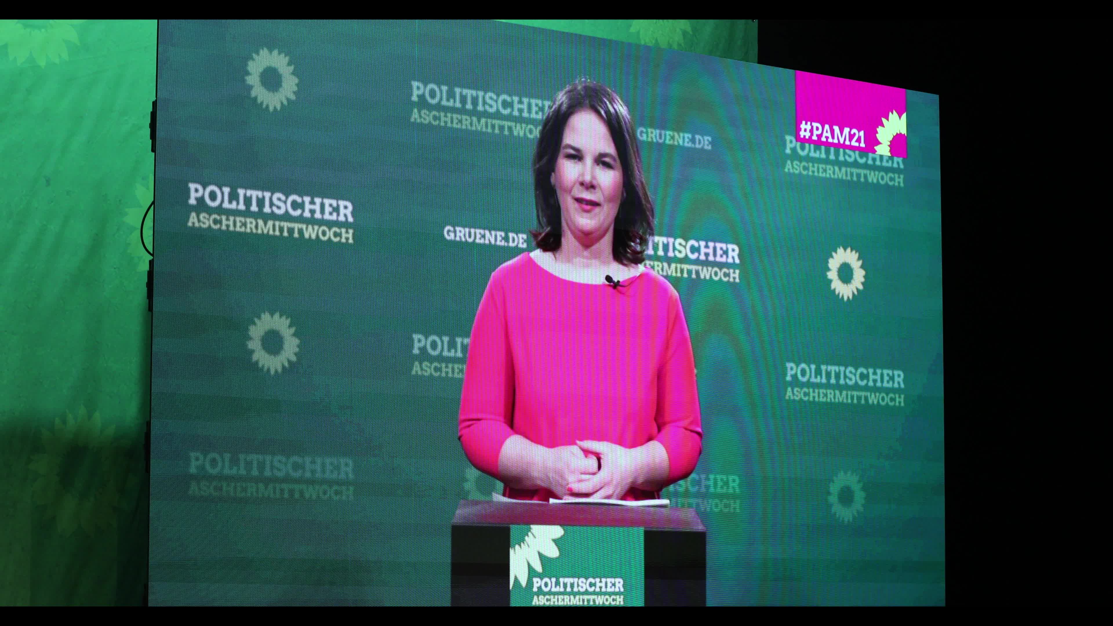 Political Ash Wednesday of the Green Party in Munich, Germany