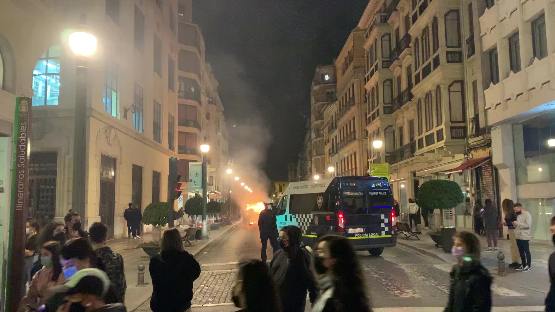 Protest in Granada against the imprisonment of singer Pablo Hasel