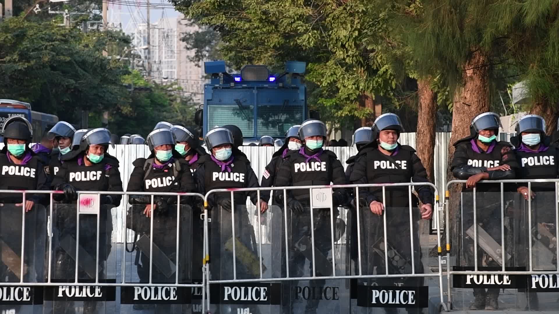 Pro-Democracy Activists Protest Outside The Parliament In Bangkok, Thailand