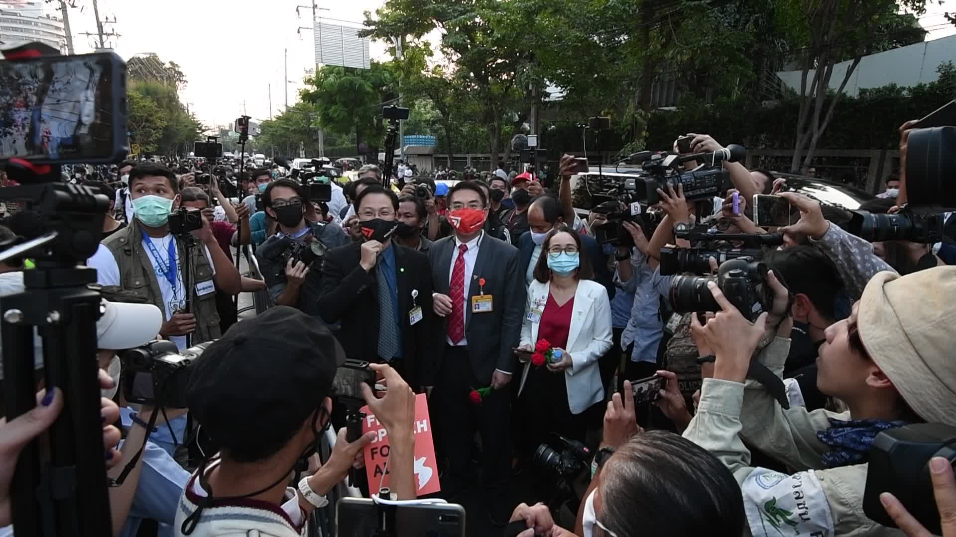 Pro-Democracy Activists Protest Outside The Parliament In Bangkok, Thailand