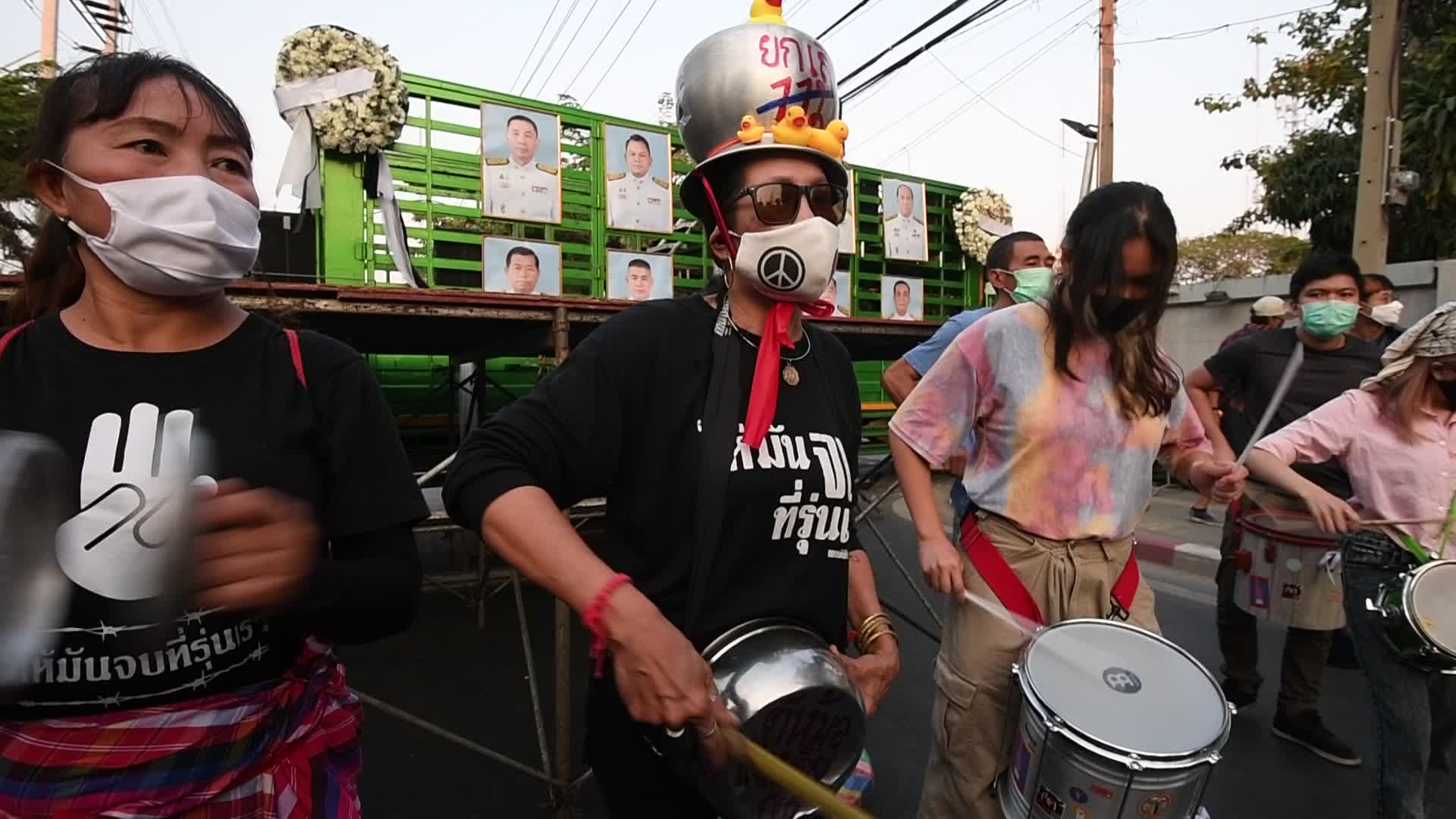 Pro-Democracy Activists Protest Outside The Parliament In Bangkok, Thailand