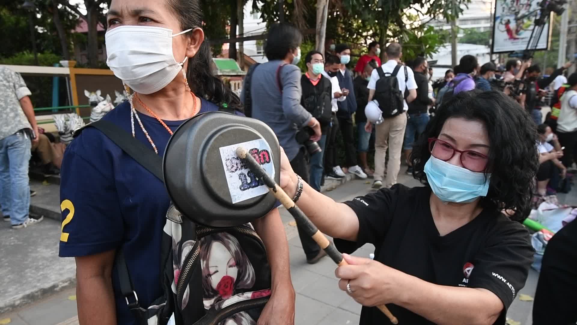 Pro-Democracy Activists Protest Outside The Parliament In Bangkok, Thailand