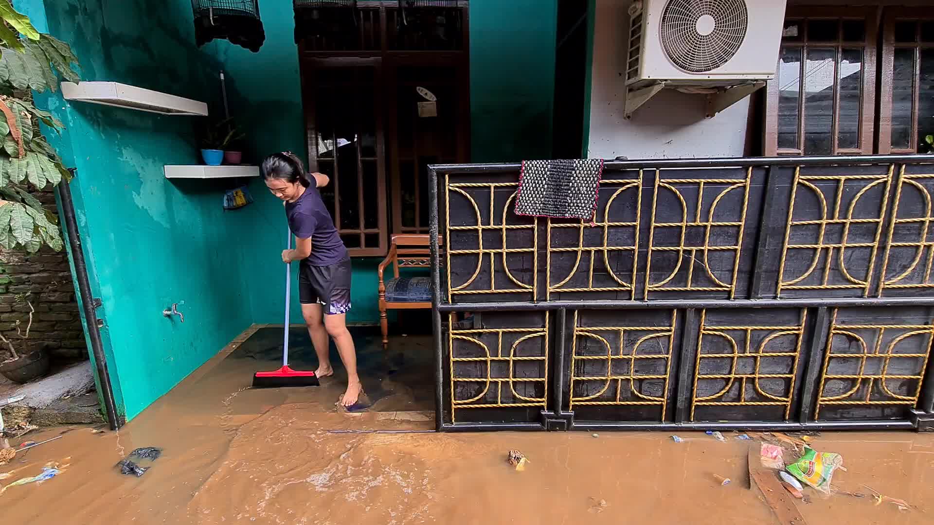 Aftermath flood in Jakarta