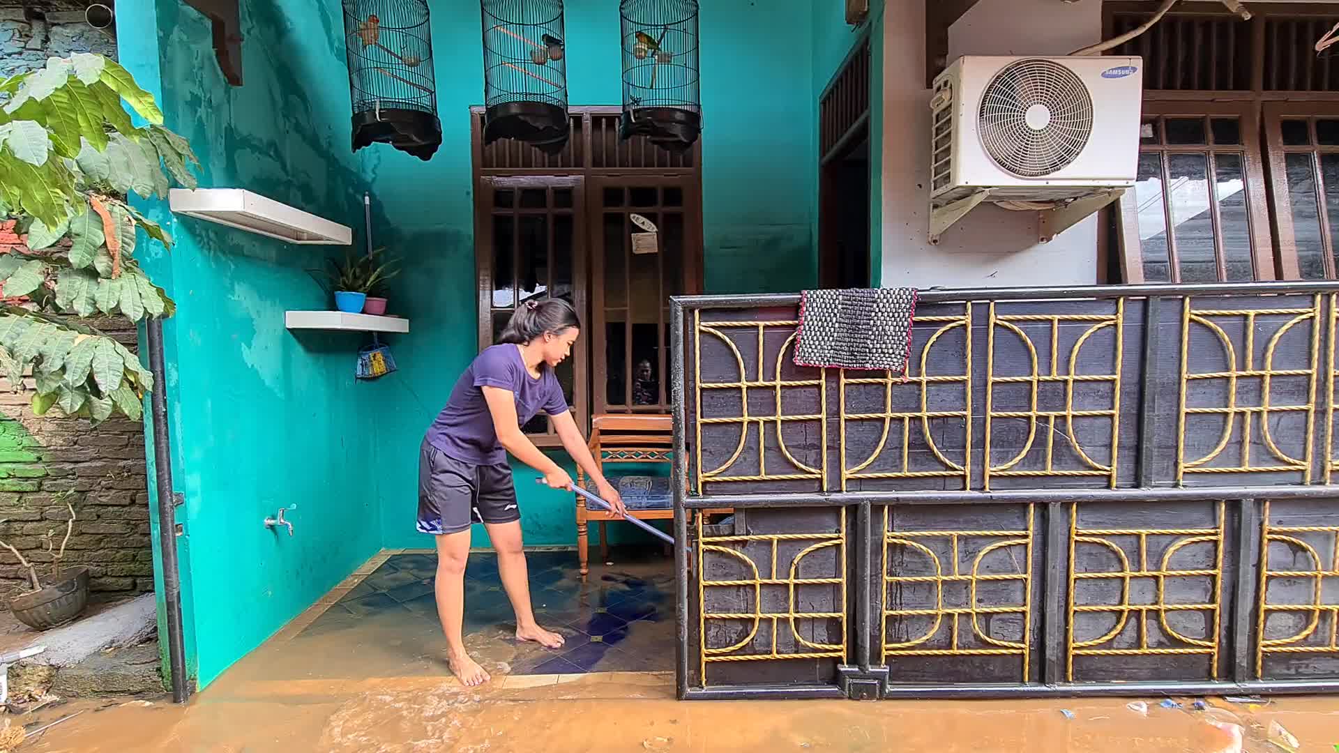 Aftermath flood in Jakarta