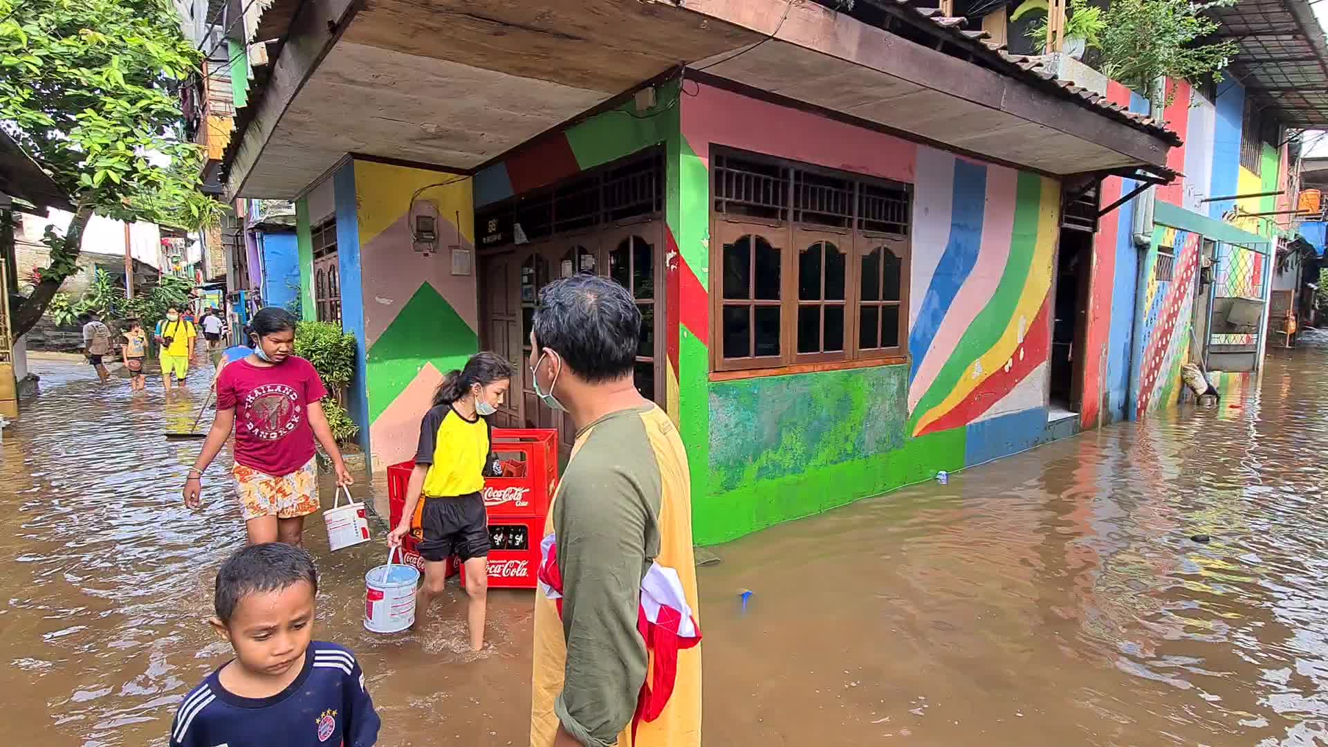 Aftermath flood in Jakarta