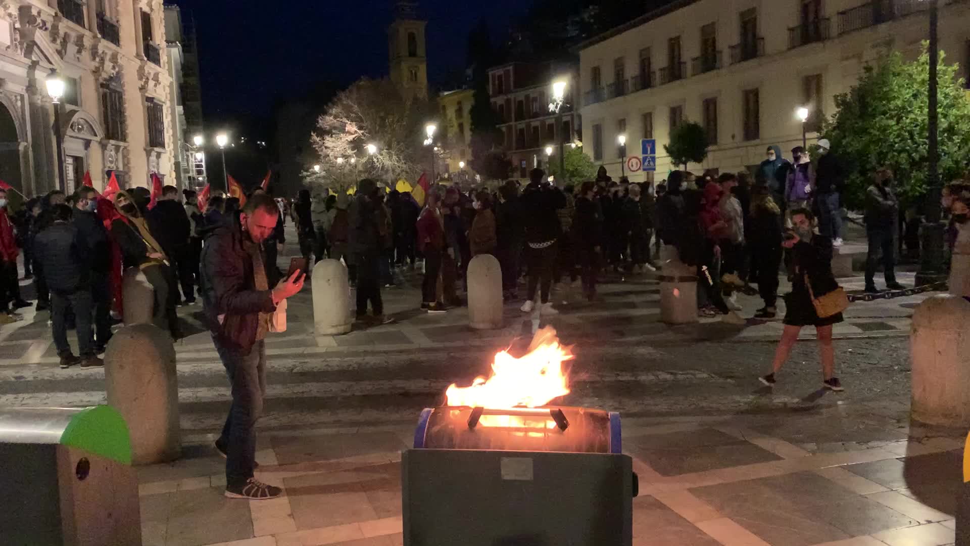 Protest against the imprisonment of singer Pablo Hasel
