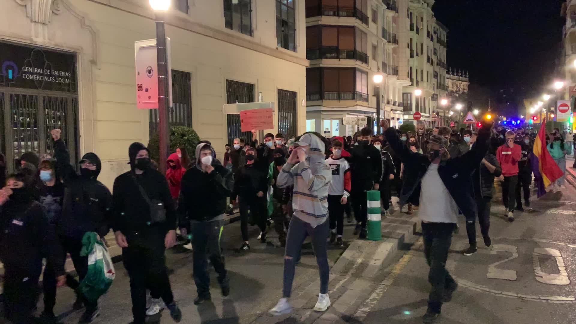 Protest against the imprisonment of singer Pablo Hasel