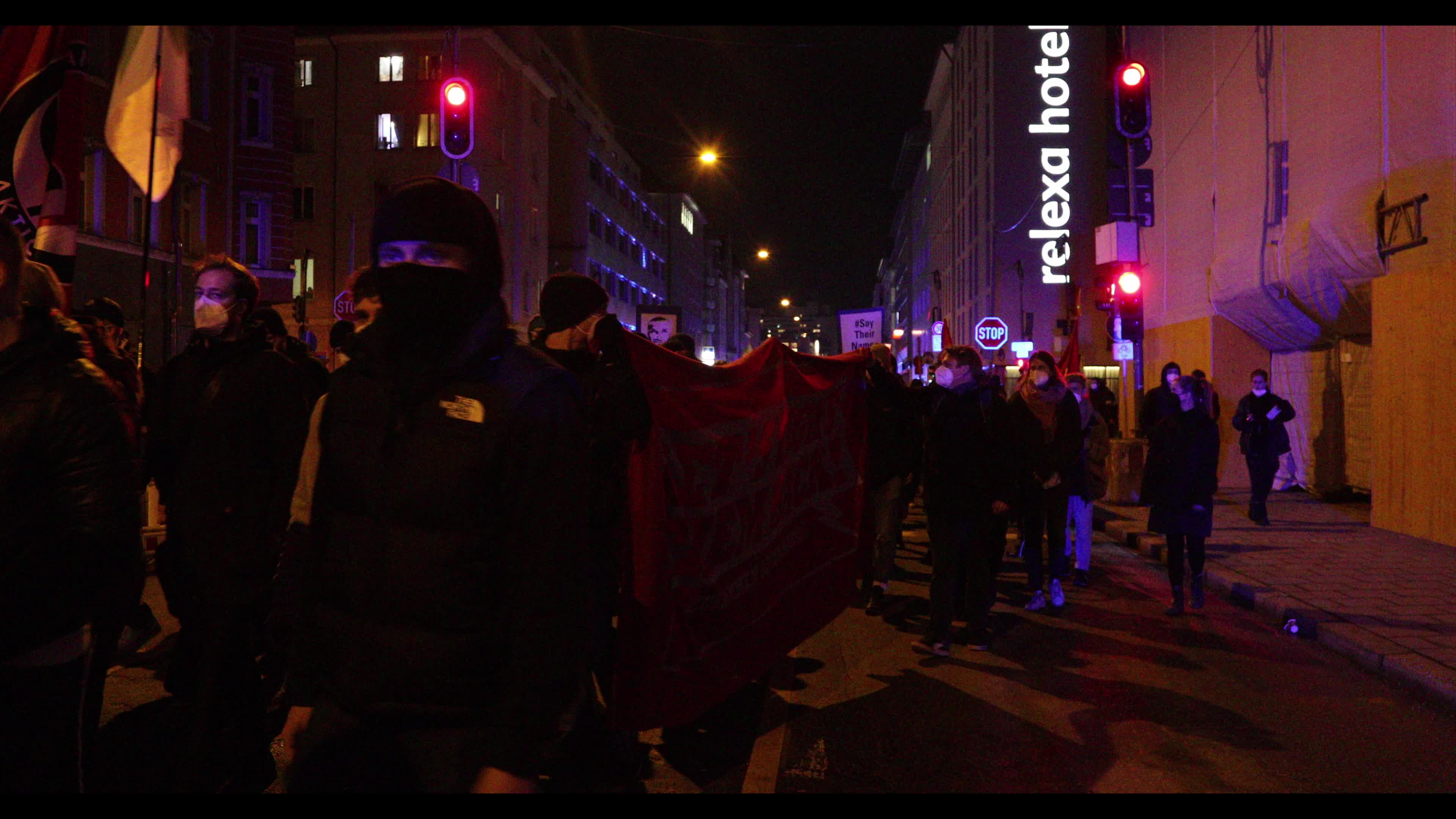 Demonstration to remember the victims of the Hanau terror attack