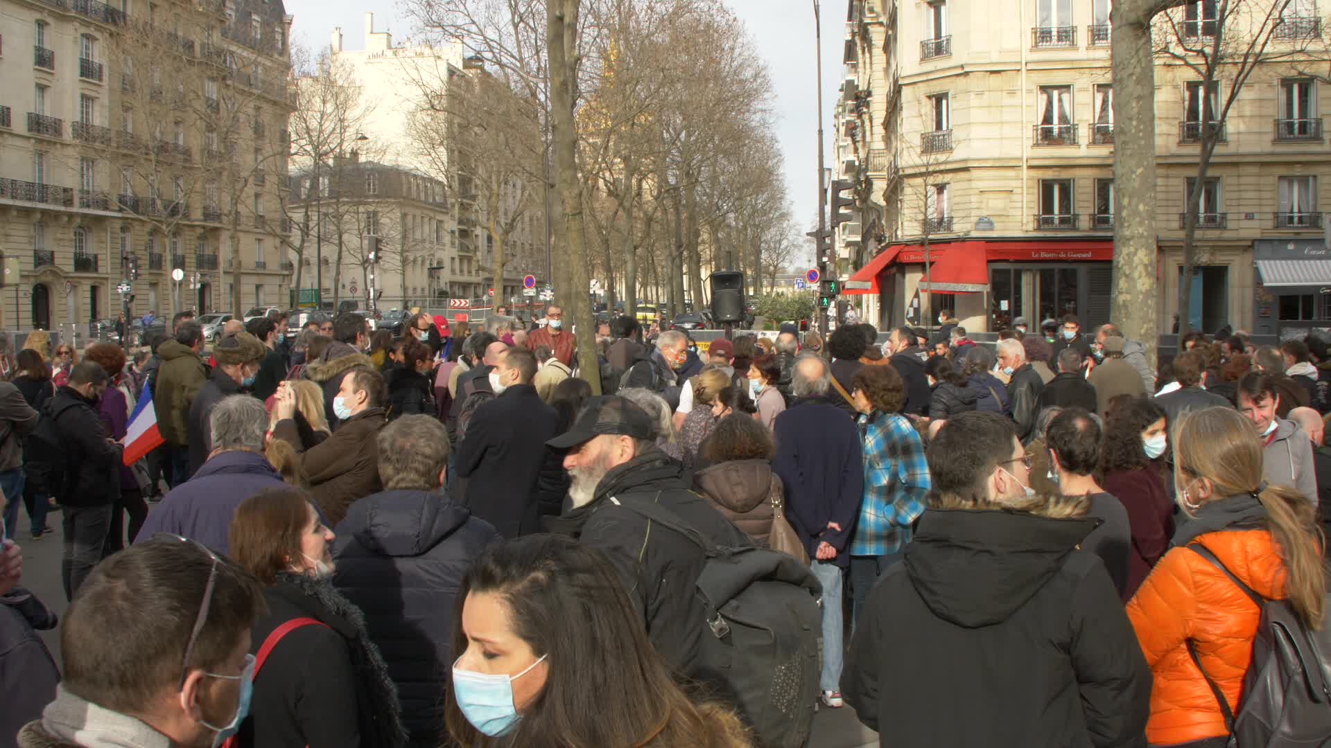 French right protests against anti-covid restrictions measures