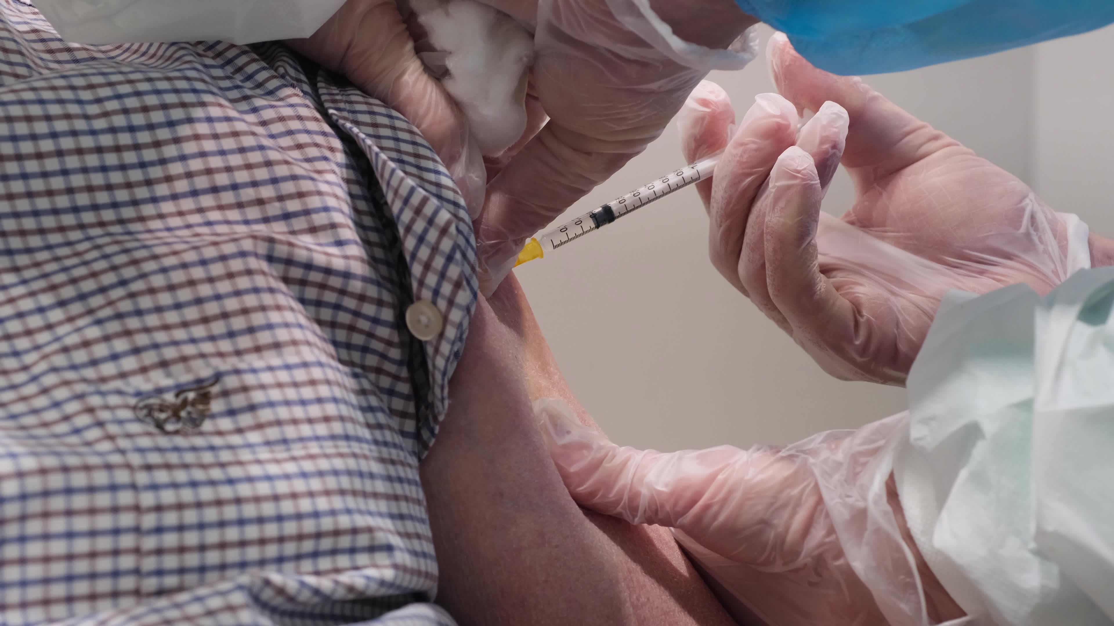 COVID-19 (Coronavirus) Vaccinations against Covid19 with Pfizer-BioNTech vaccine for the elderly Over 80 in Padua