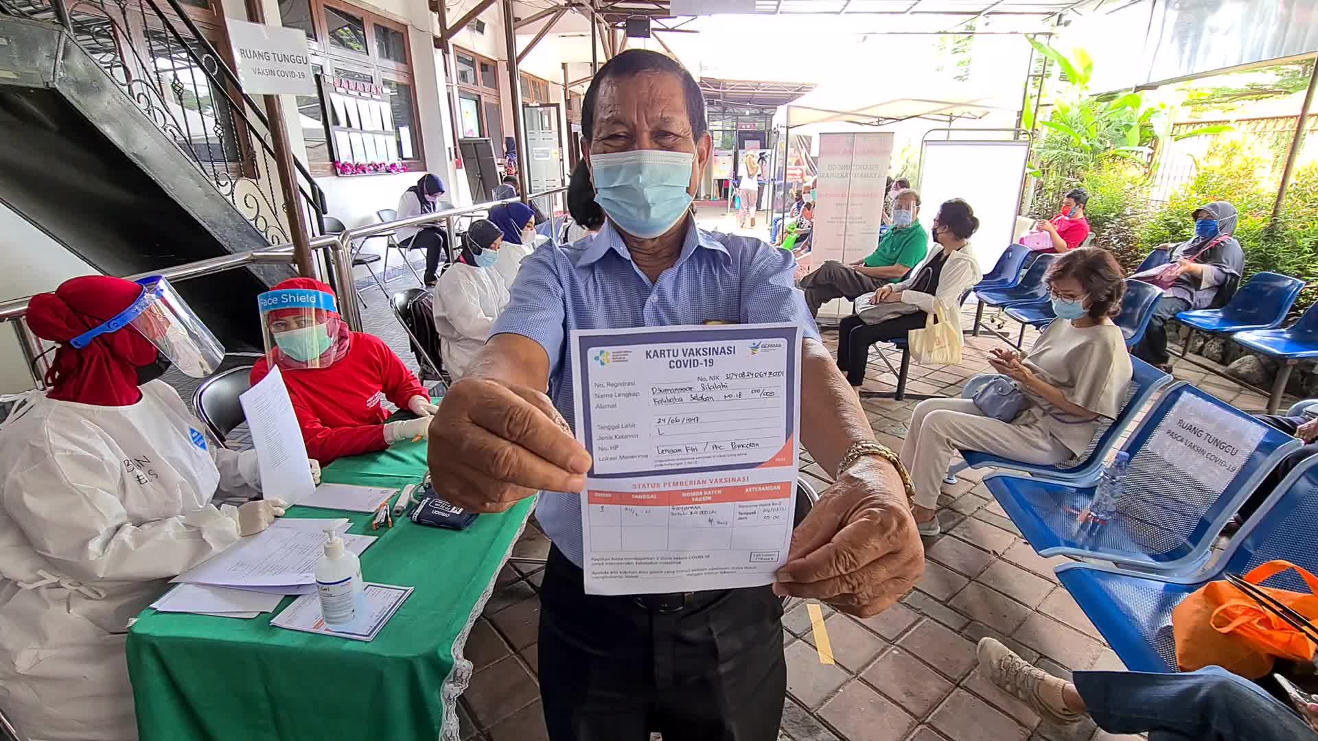 Coronavirus vaccination for elderly in Indonesia