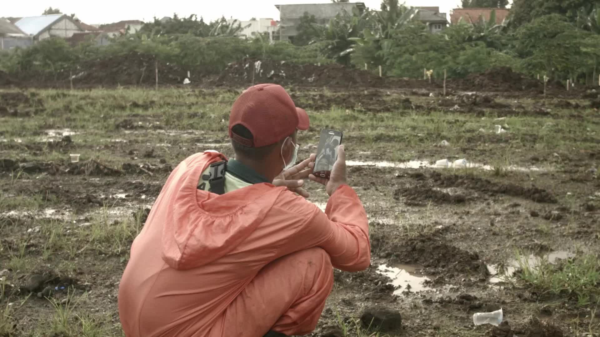 Burial of Covid-19 victims in Jakarta, Indonesia