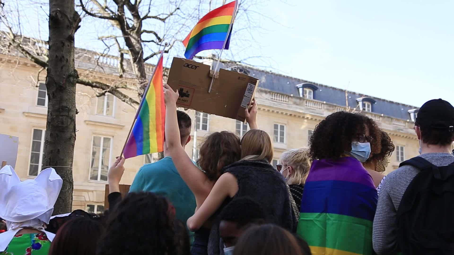 Demonstration to ask for the Medically Assisted Reproduction for all in Paris