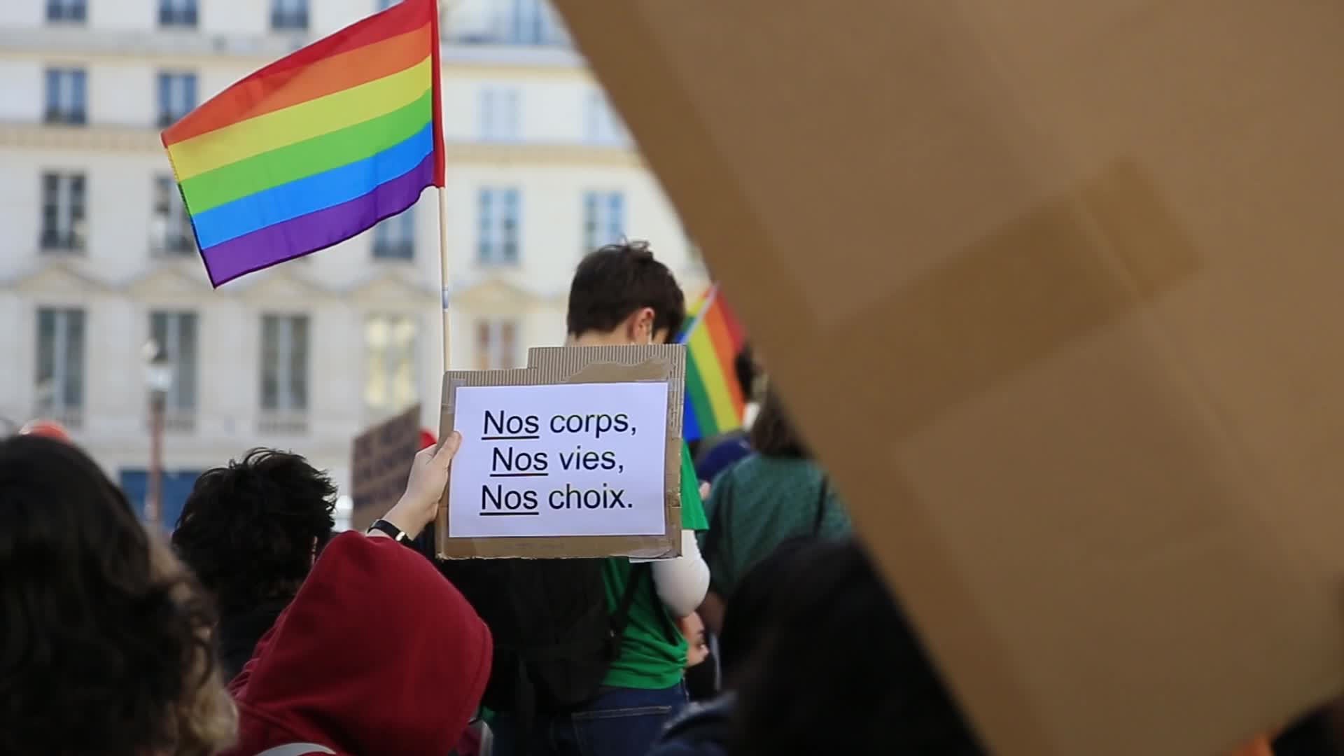 Demonstration to ask for the Medically Assisted Reproduction for all in Paris