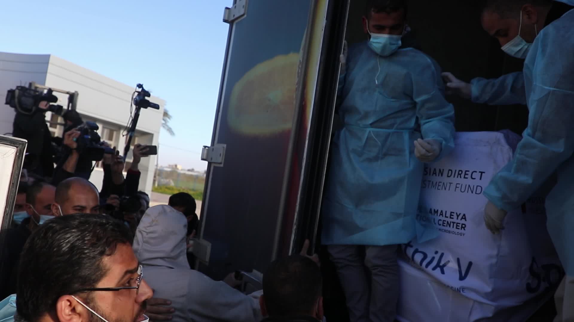 Coronavirus vaccine Sputnik V arrive in Gaza