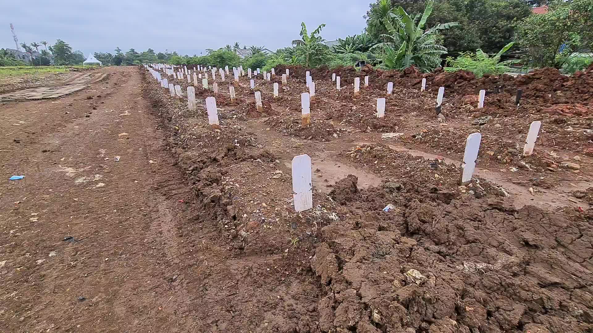 Coronavirus Graveyard in Jakarta, Indonesia