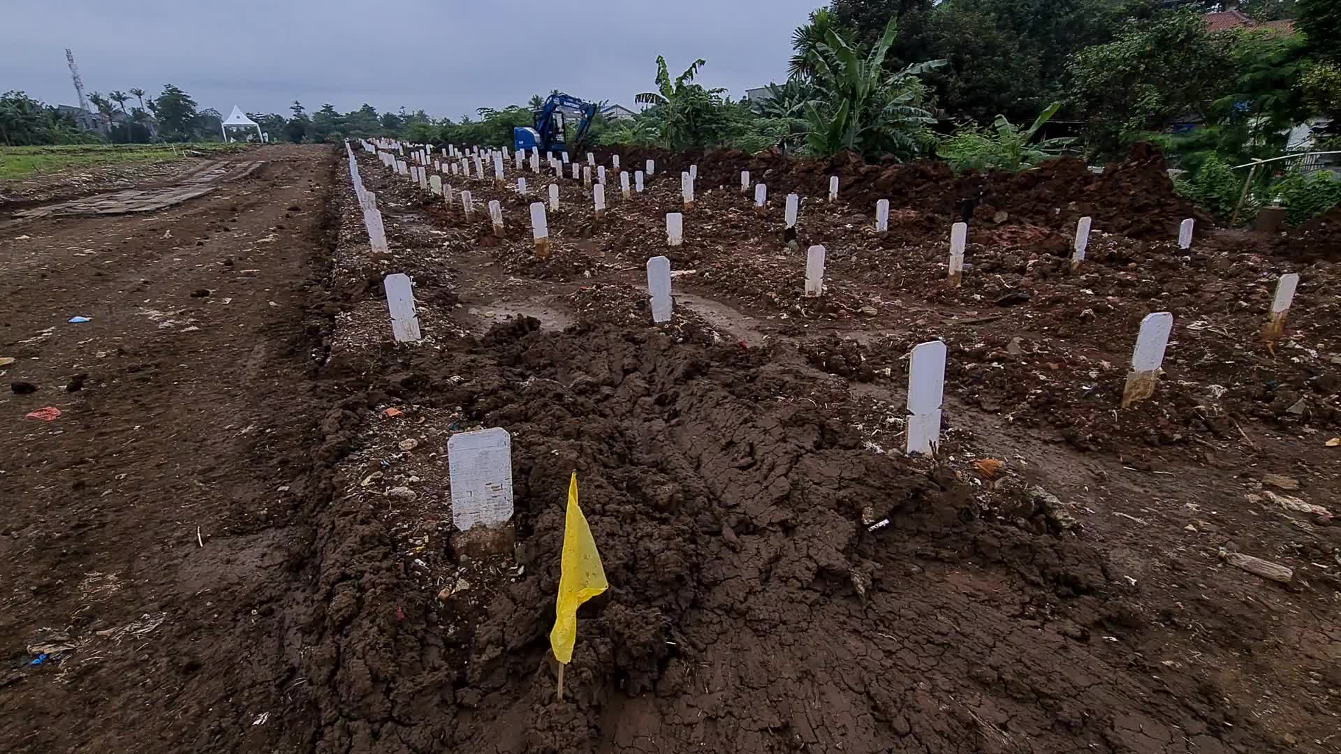 Coronavirus Graveyard in Jakarta, Indonesia