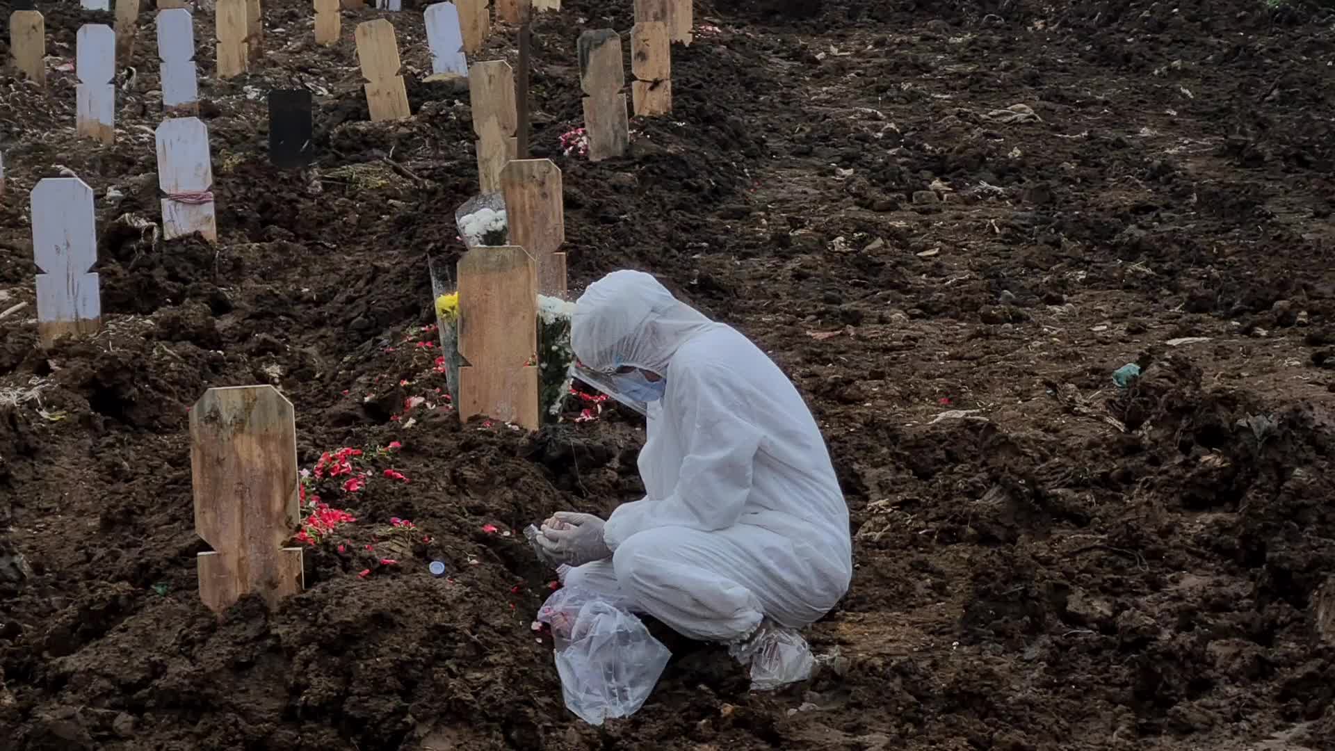 Coronavirus Graveyard in Jakarta, Indonesia