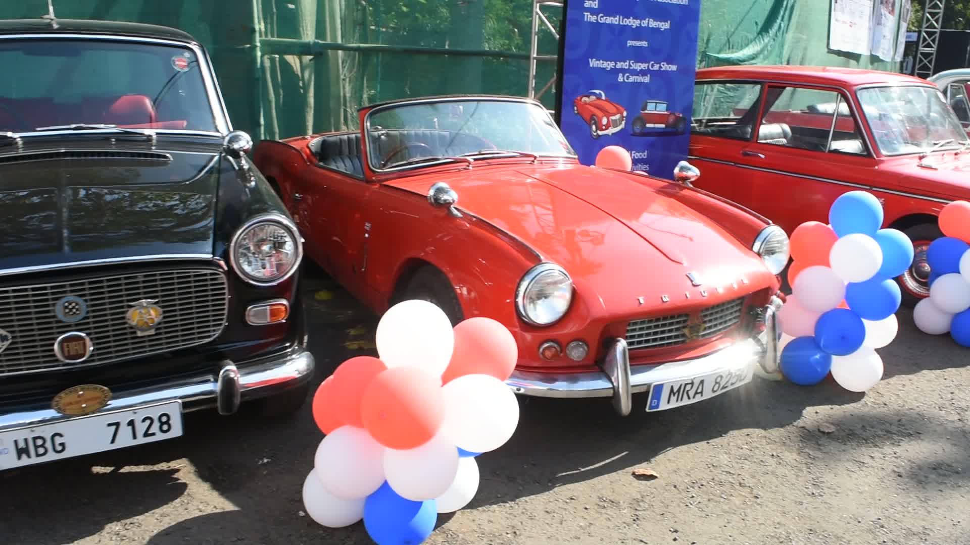 Vintage car show in Kolkata.