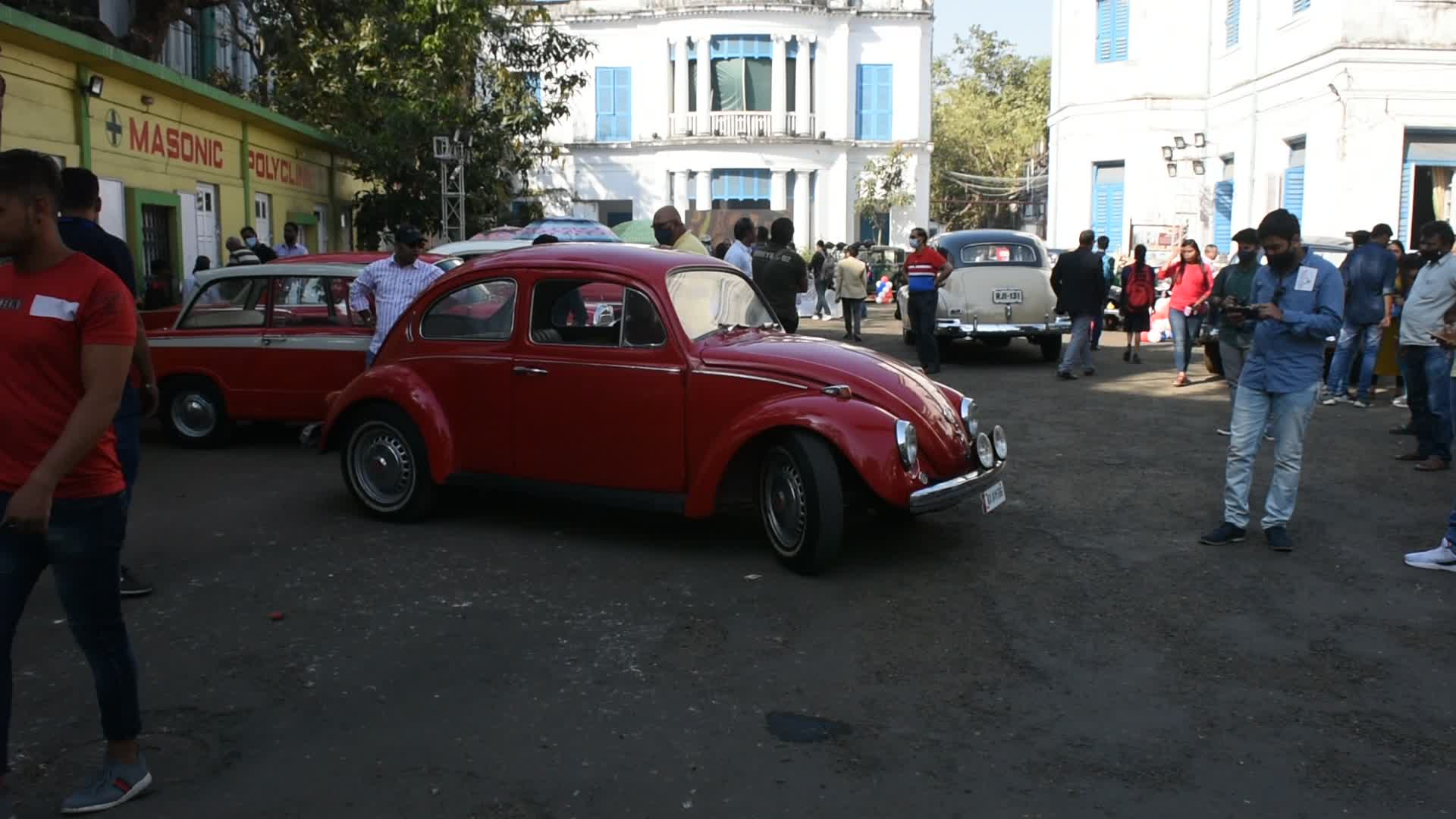 Vintage car show in Kolkata.