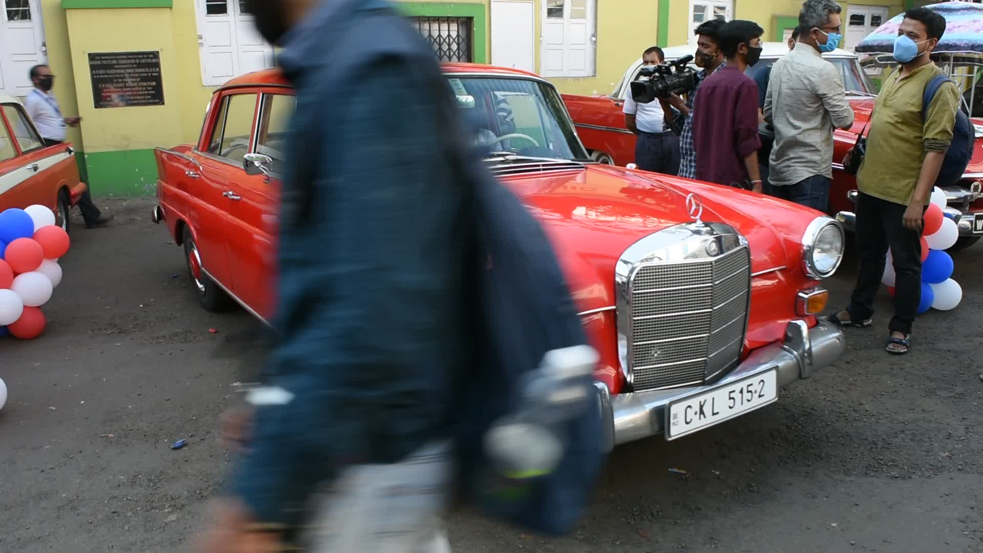 Vintage car show in Kolkata.