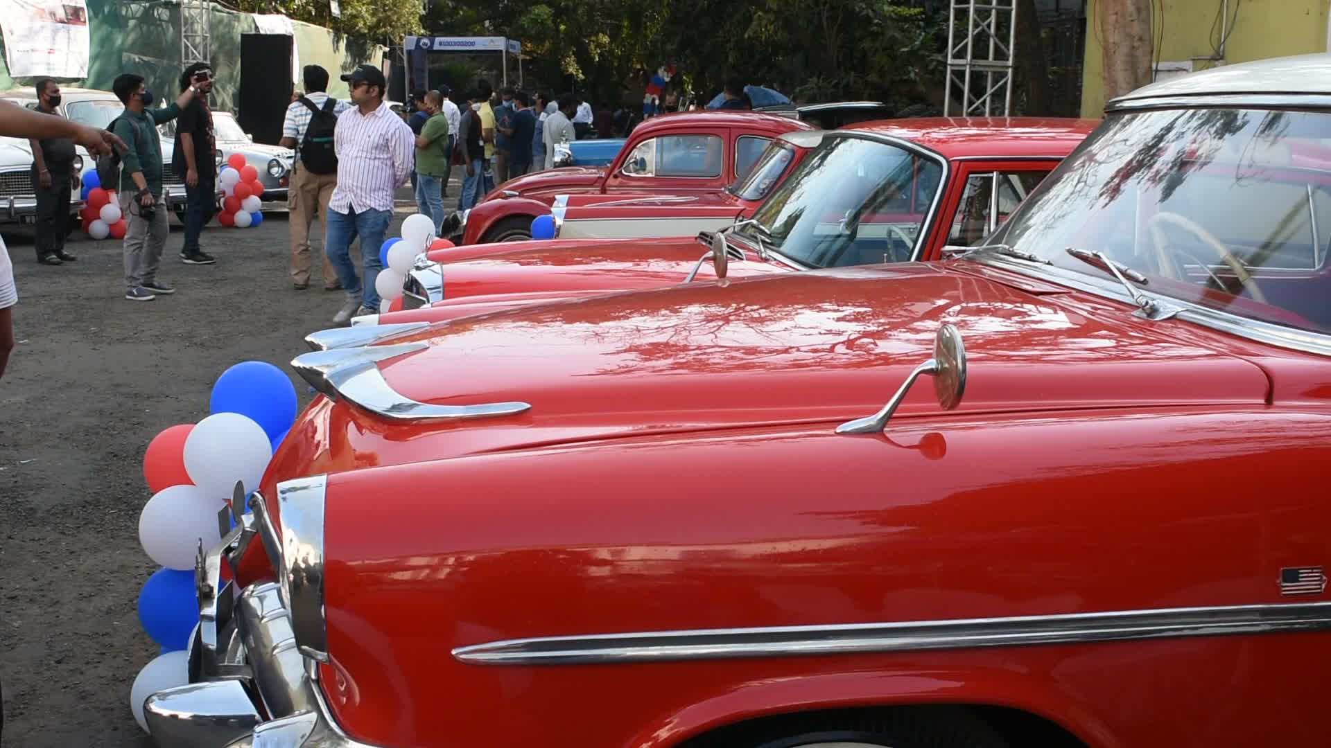 Vintage car show in Kolkata.