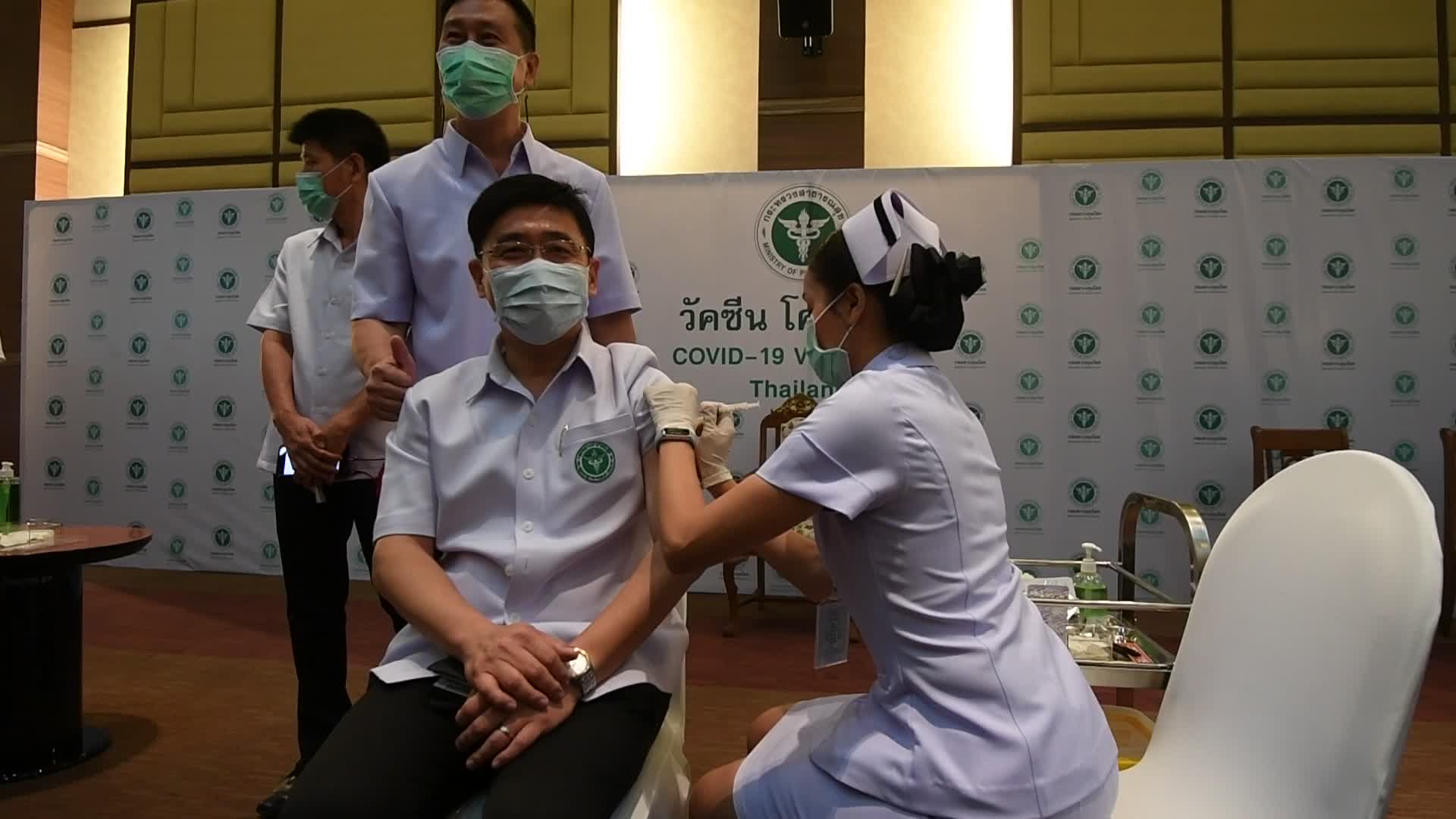 First batch of Sinovac Covid-19 vaccines administered to health workers in Thailand