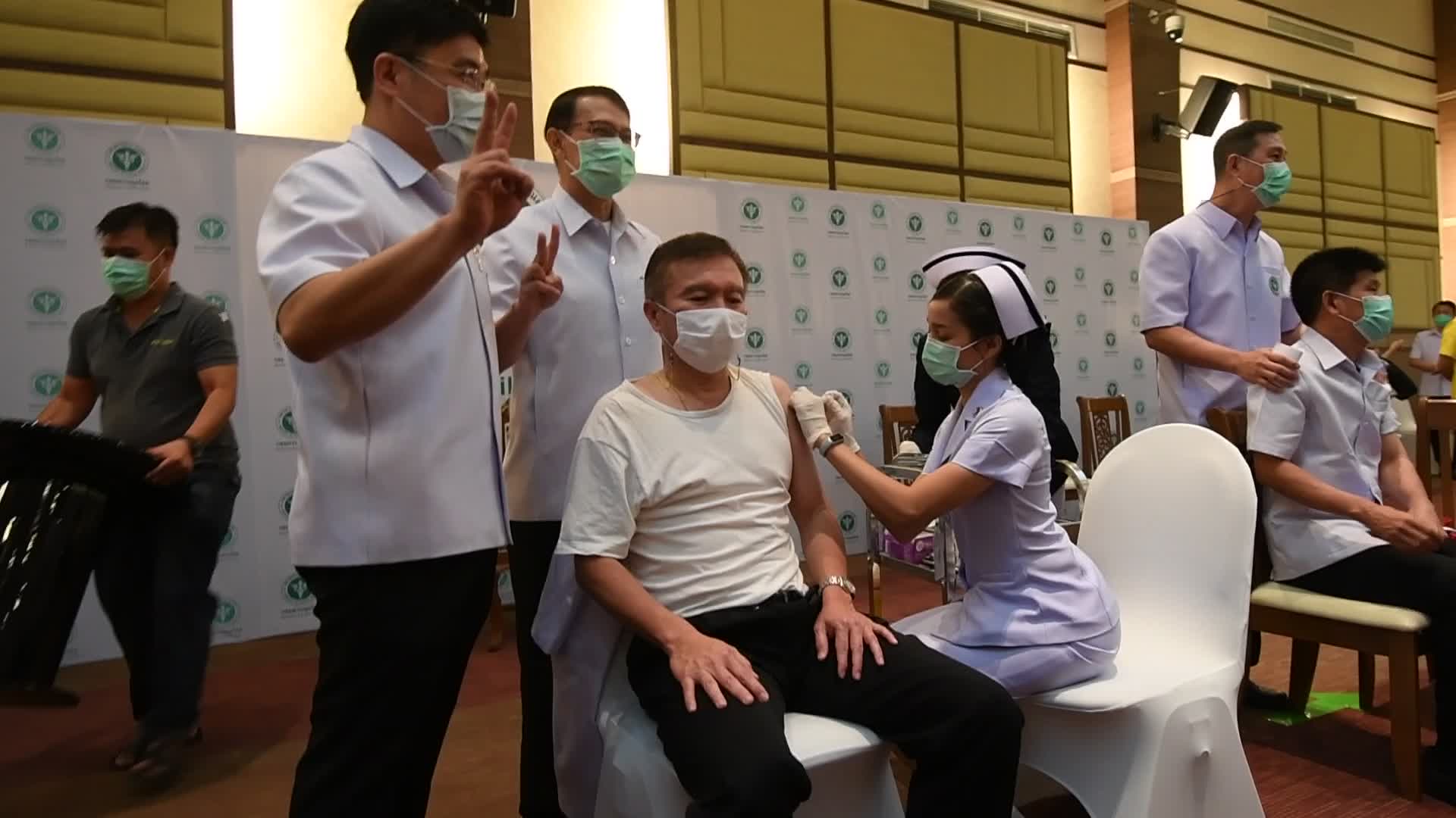 First batch of Sinovac Covid-19 vaccines administered to health workers in Thailand