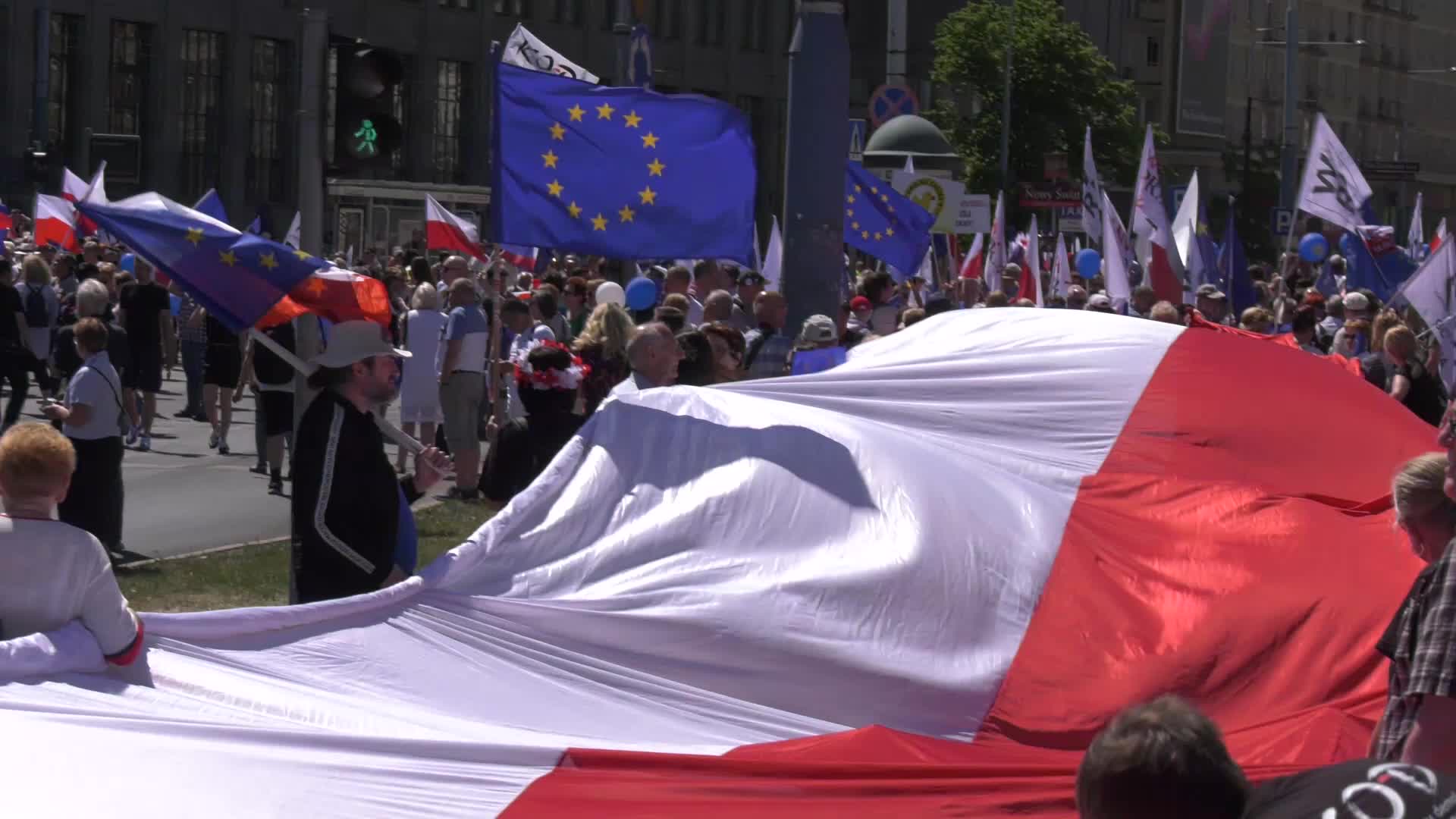 The march of freedom in Warsaw
