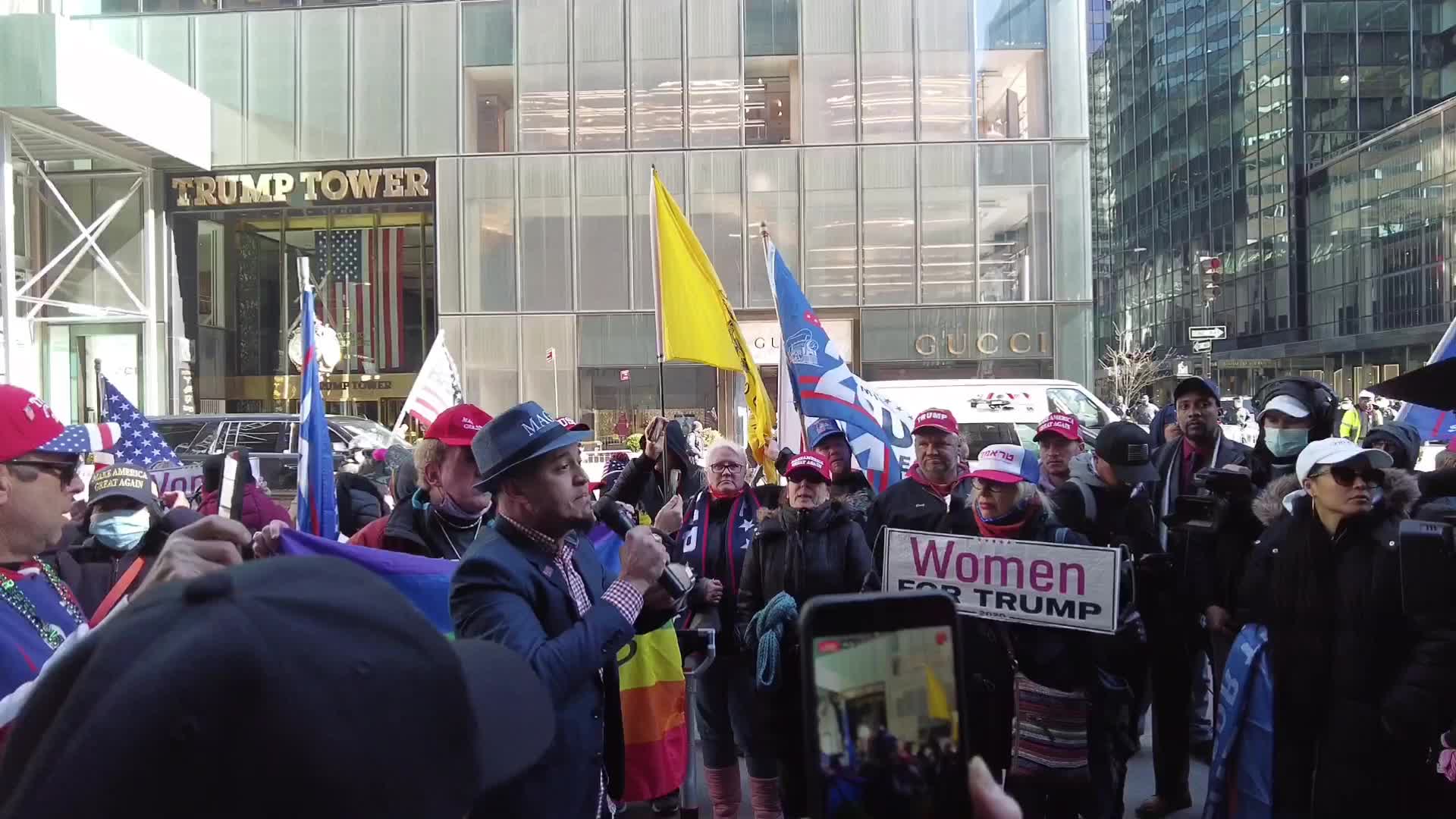 NY:Trump Supporters March In Manhattan