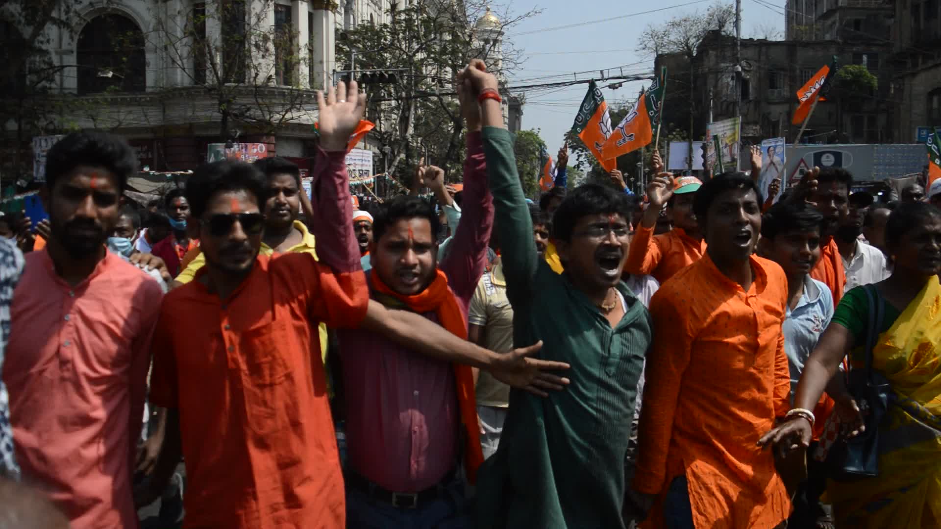Bharatiya Janata parties campaign meeting in Kolkata ahead of West Bengal assembly elections
