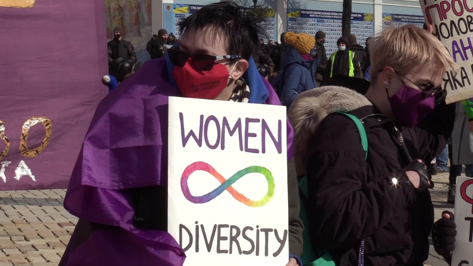 Feminist March at the International Women's Day in Ukraine