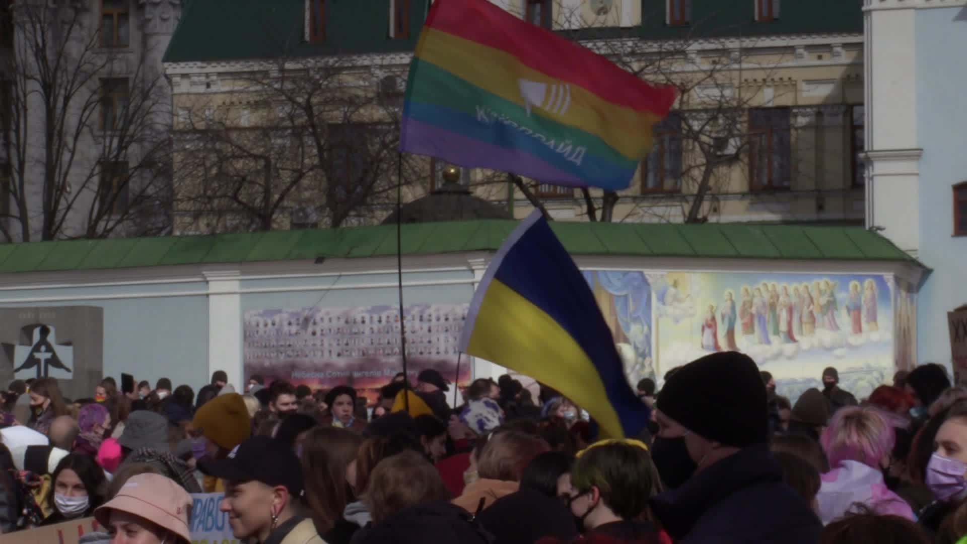 Feminist March at the International Women's Day in Ukraine
