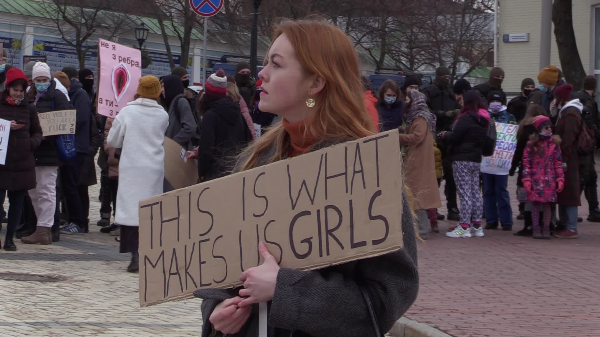 Feminist March at the International Women's Day in Ukraine