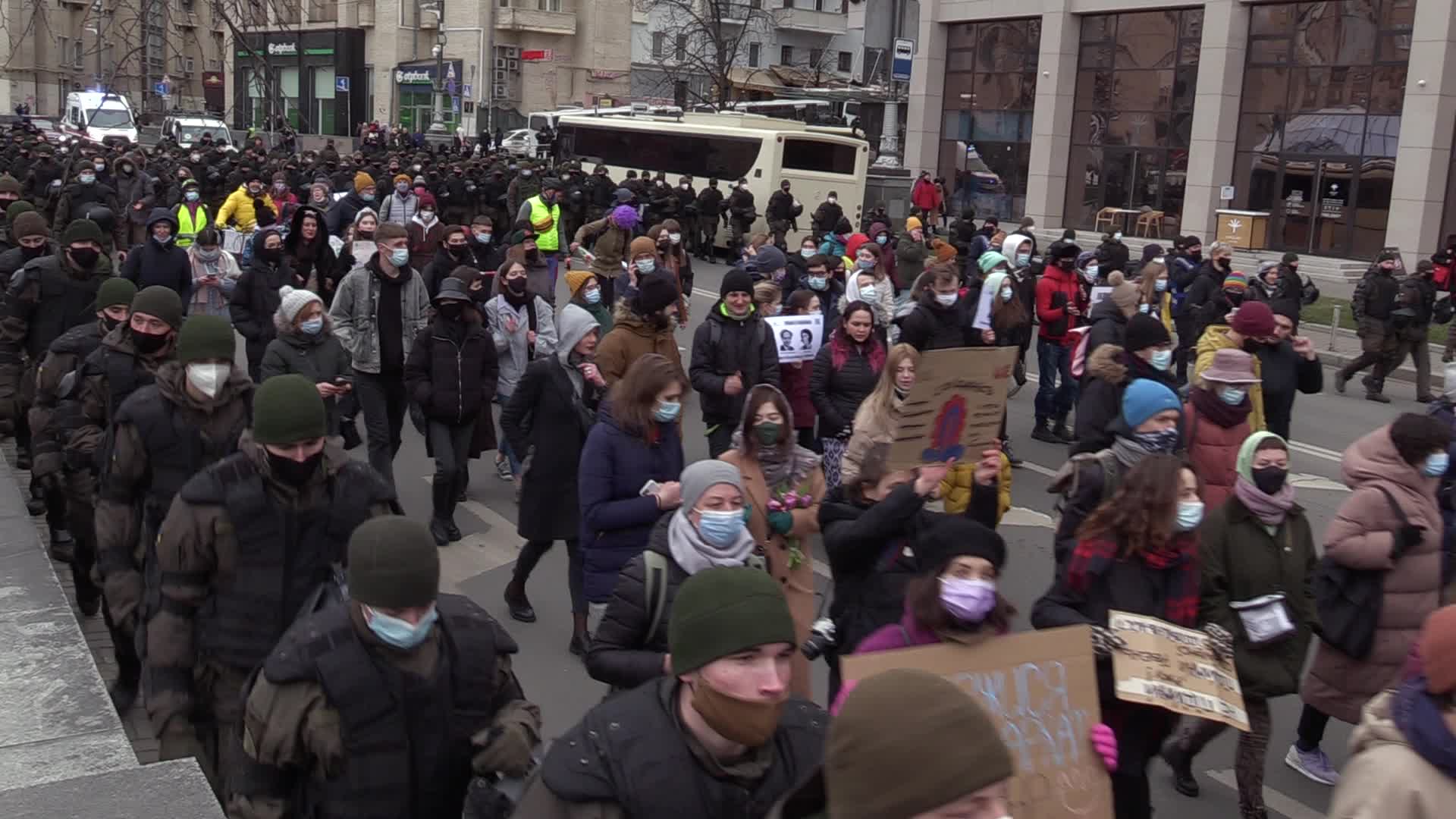Feminist March at the International Women's Day in Ukraine