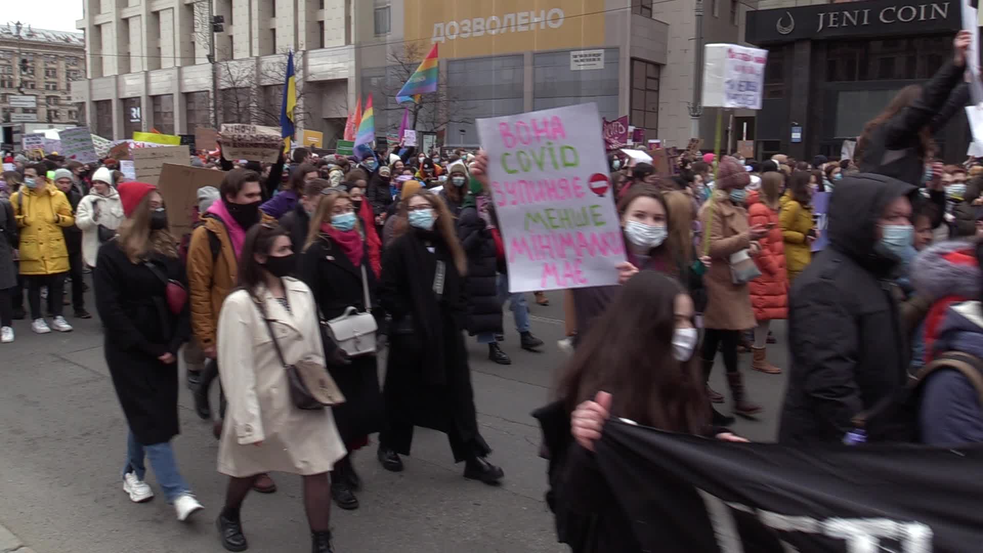 Feminist March at the International Women's Day in Ukraine