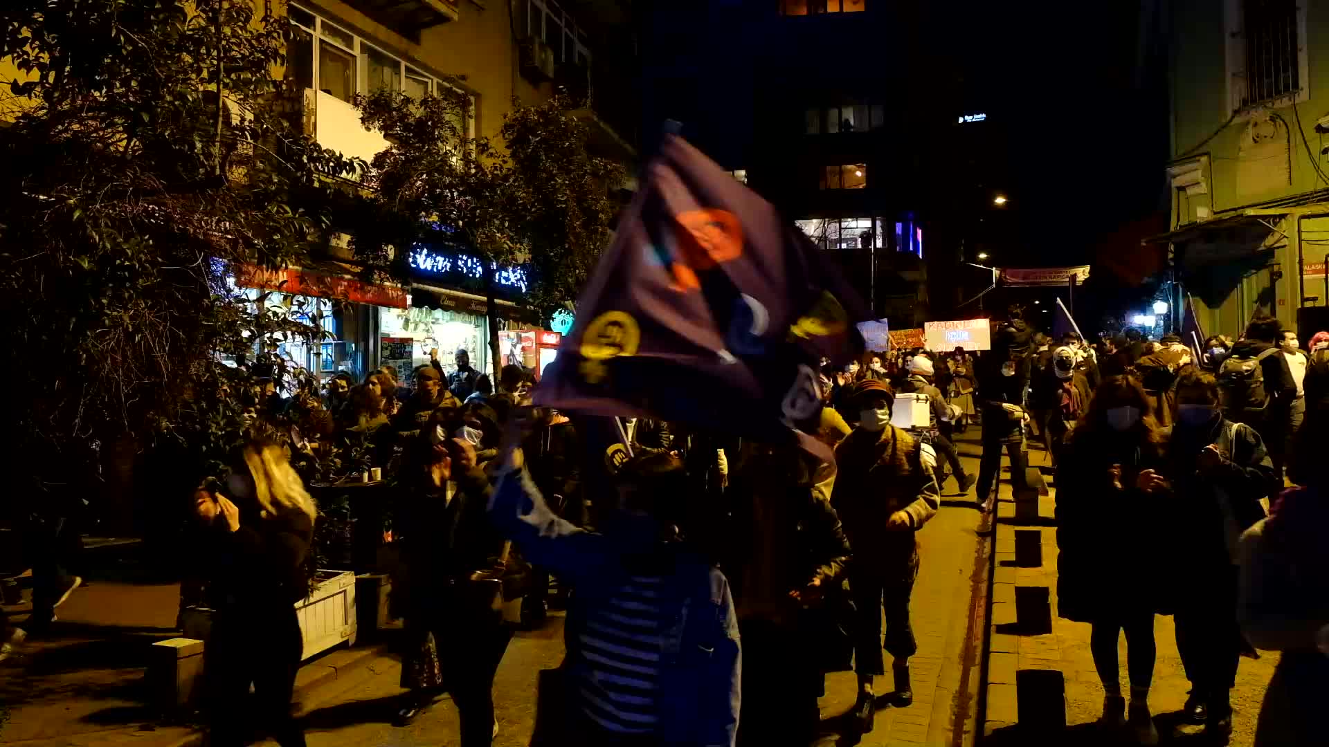 March on International Day of Womens in Istanbul
