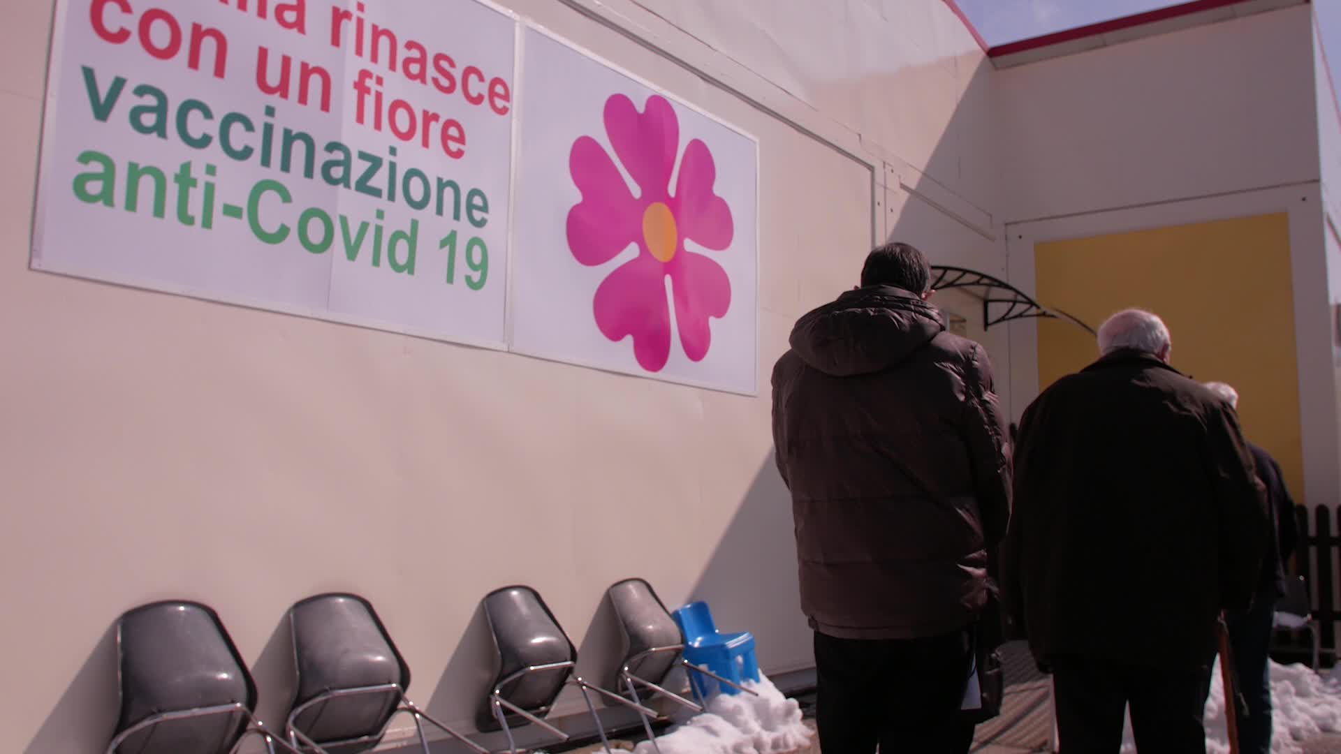 Coronavirus Vaccination In L'Aquila, Italy