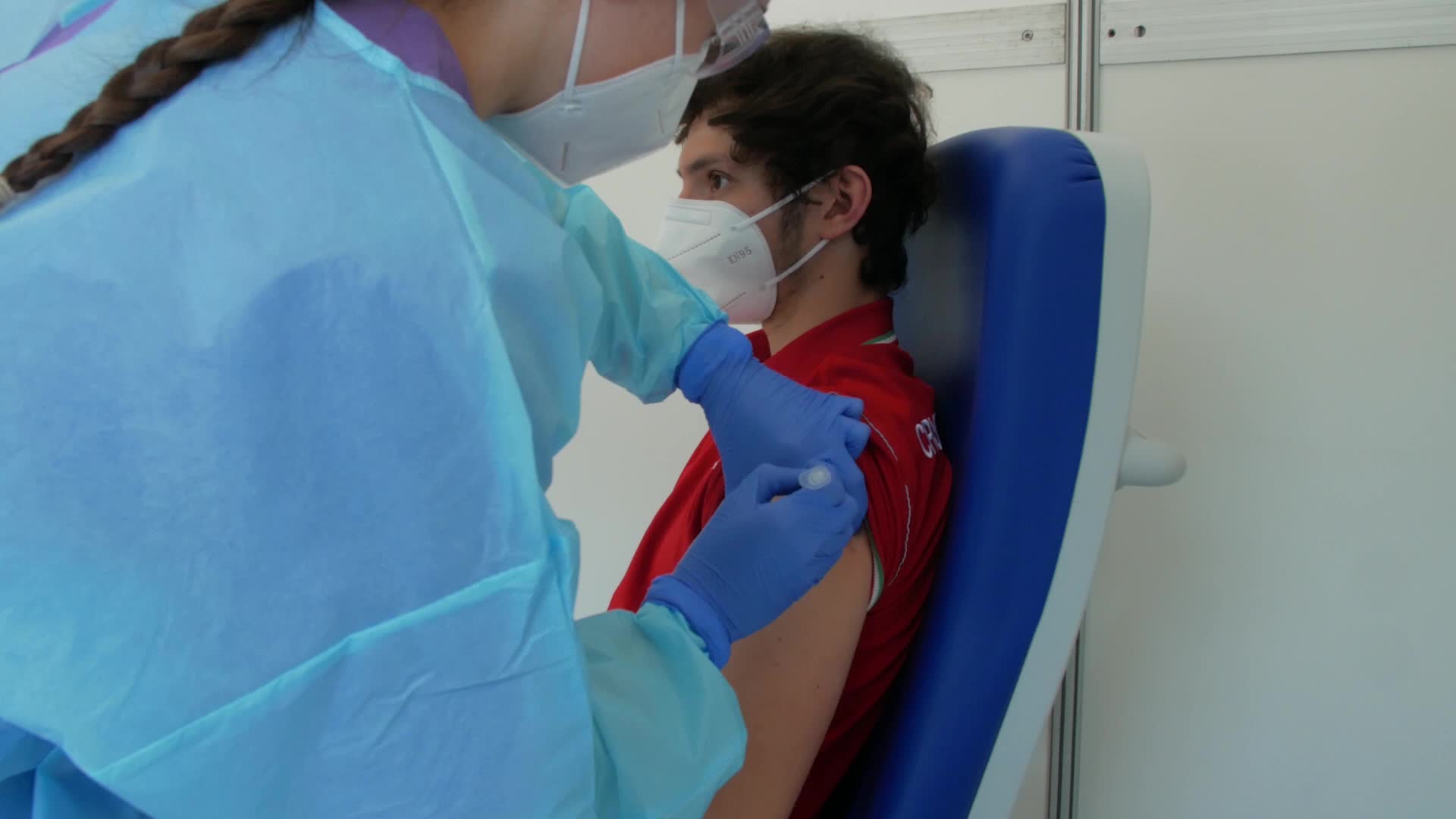 Coronavirus Vaccination In L'Aquila, Italy