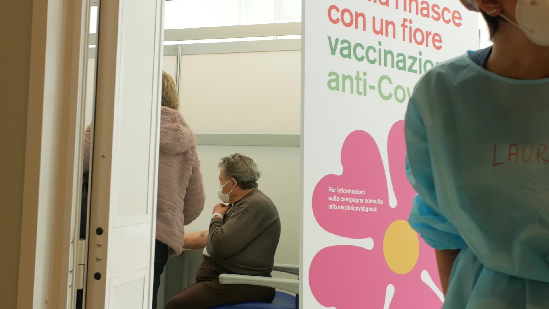 Coronavirus Vaccination In L'Aquila, Italy