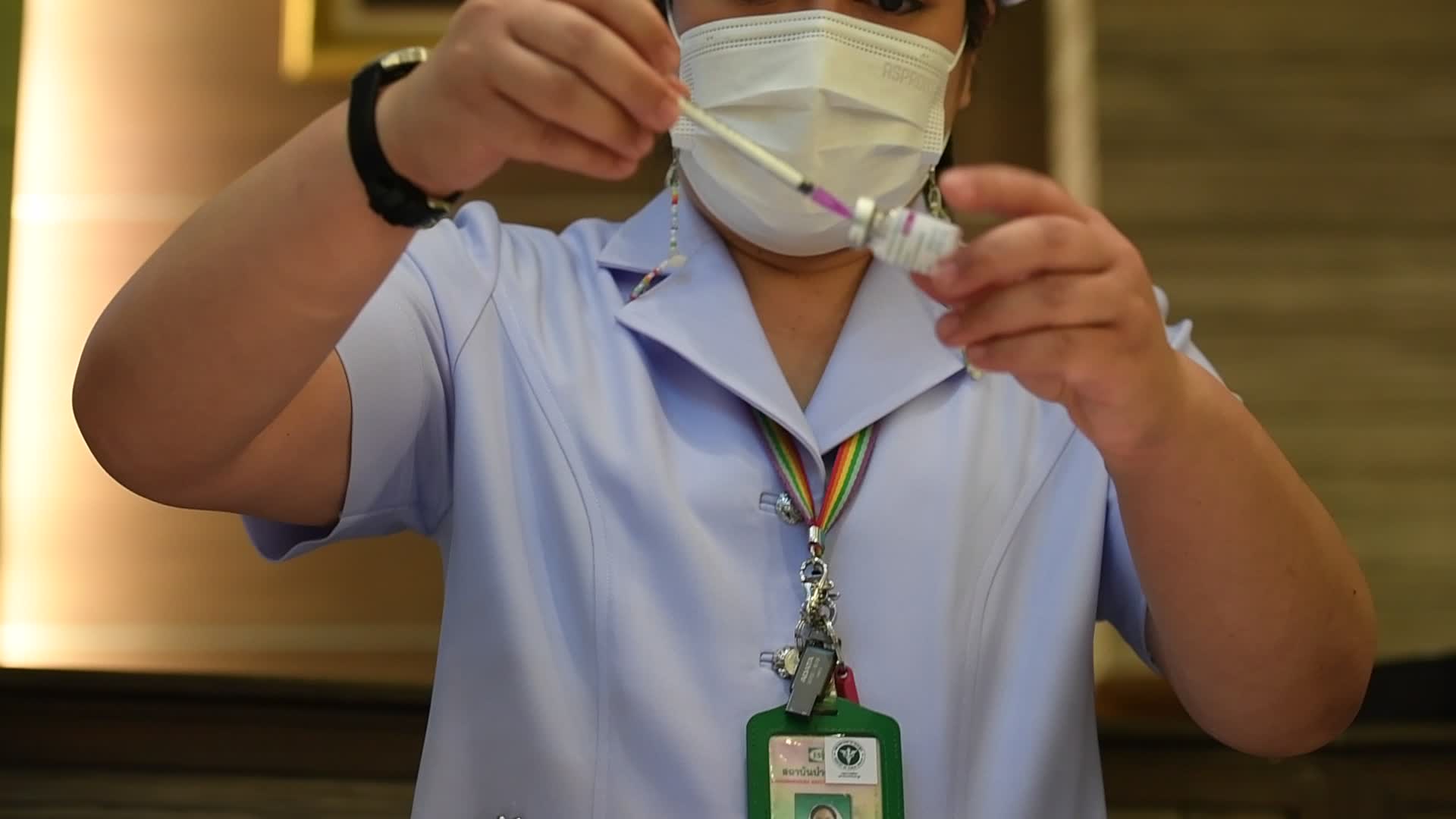 The Astrazeneca COVID-19 vaccine at vaccination event in Bangkok, Thailand