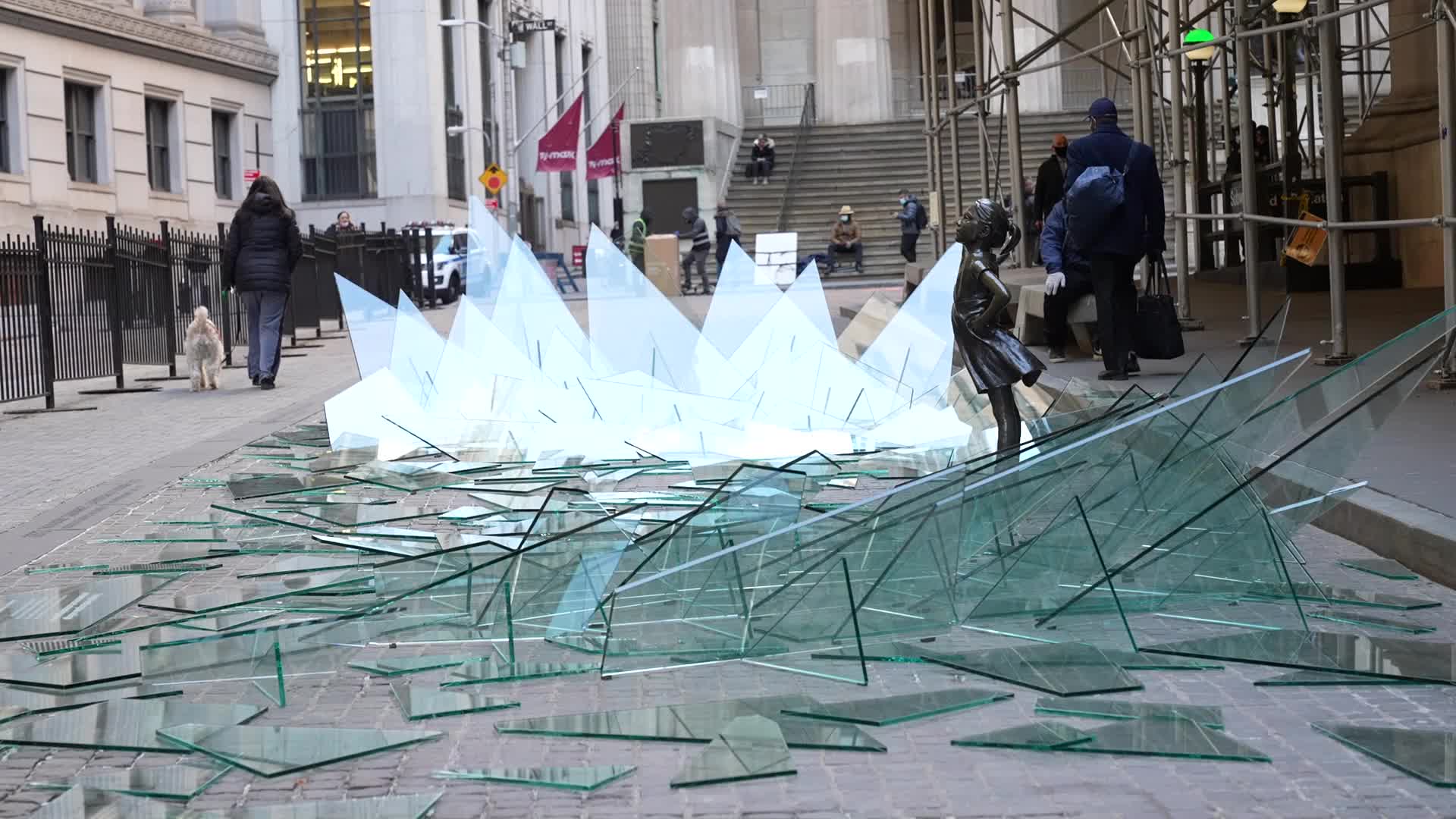 Fearless Girl breaks glass ceiling for International Women's Day
