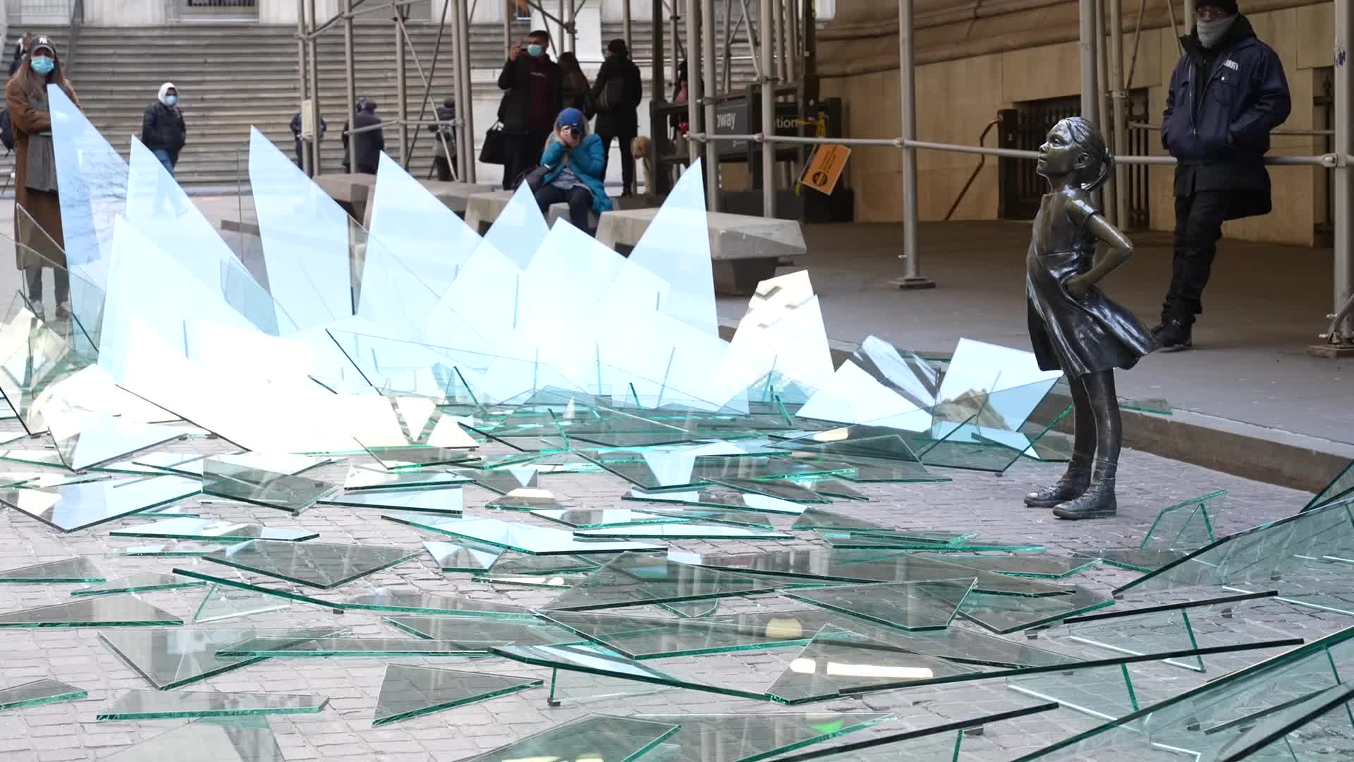 Fearless Girl breaks glass ceiling for International Women's Day