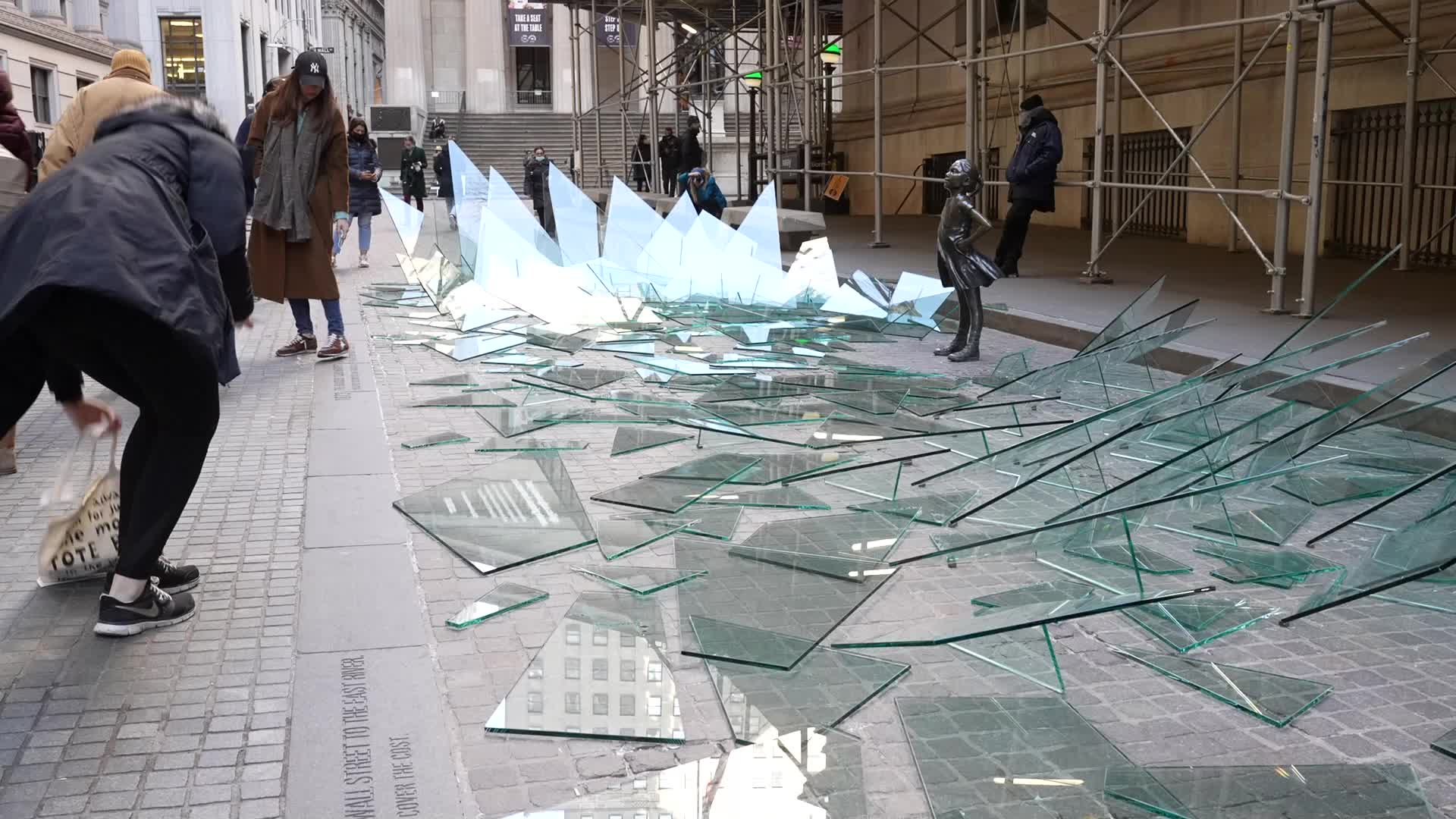 Fearless Girl breaks glass ceiling for International Women's Day