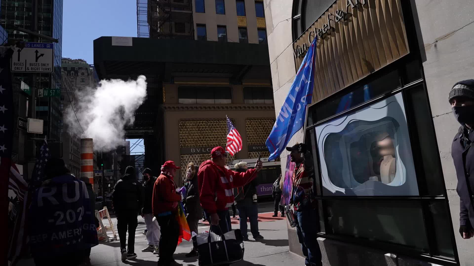 Trump visits New York City